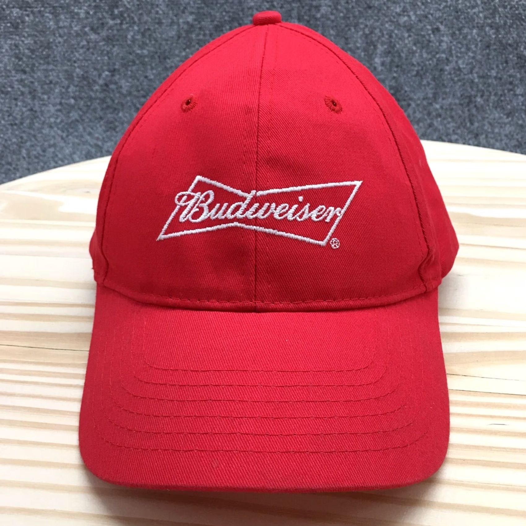 Budweiser Budweiser Baseball Hat Mens Red One Size Adjustable Curved Brim Embroidered Logo Size ONE SIZE - 2 Thumbnail