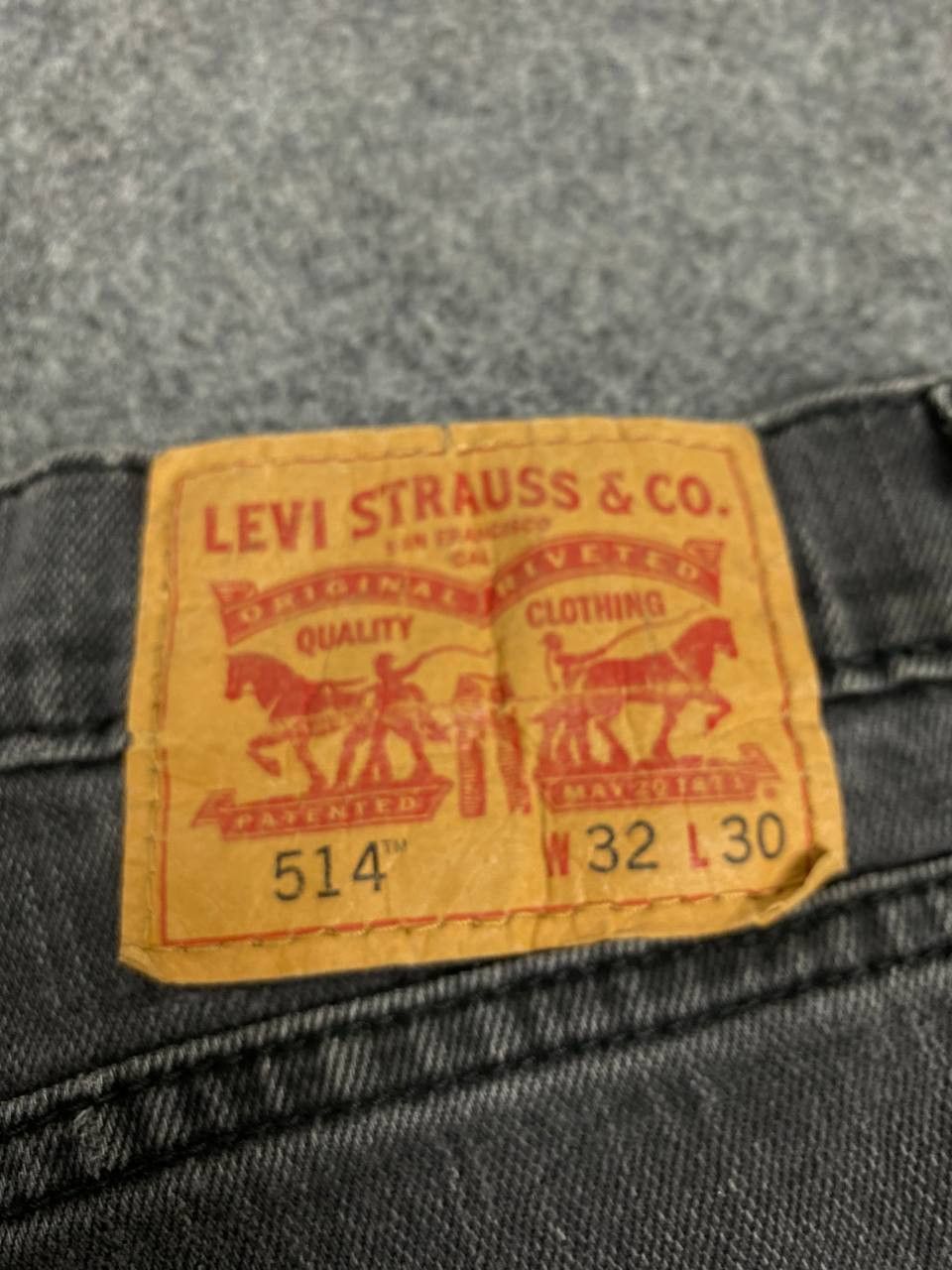 Levi's levis 514 faded black distressed denim Size US 34 / EU 50 - 5 Thumbnail