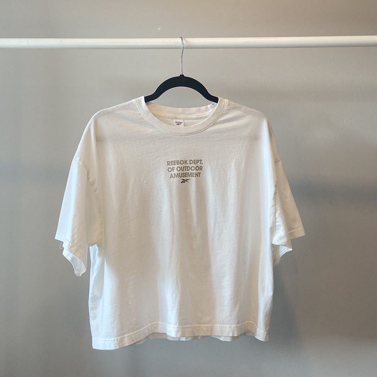 Reebok REEBOX BOXED CROPPED T-SHIRT Size L / US 10 / IT 46 - 1 Thumbnail