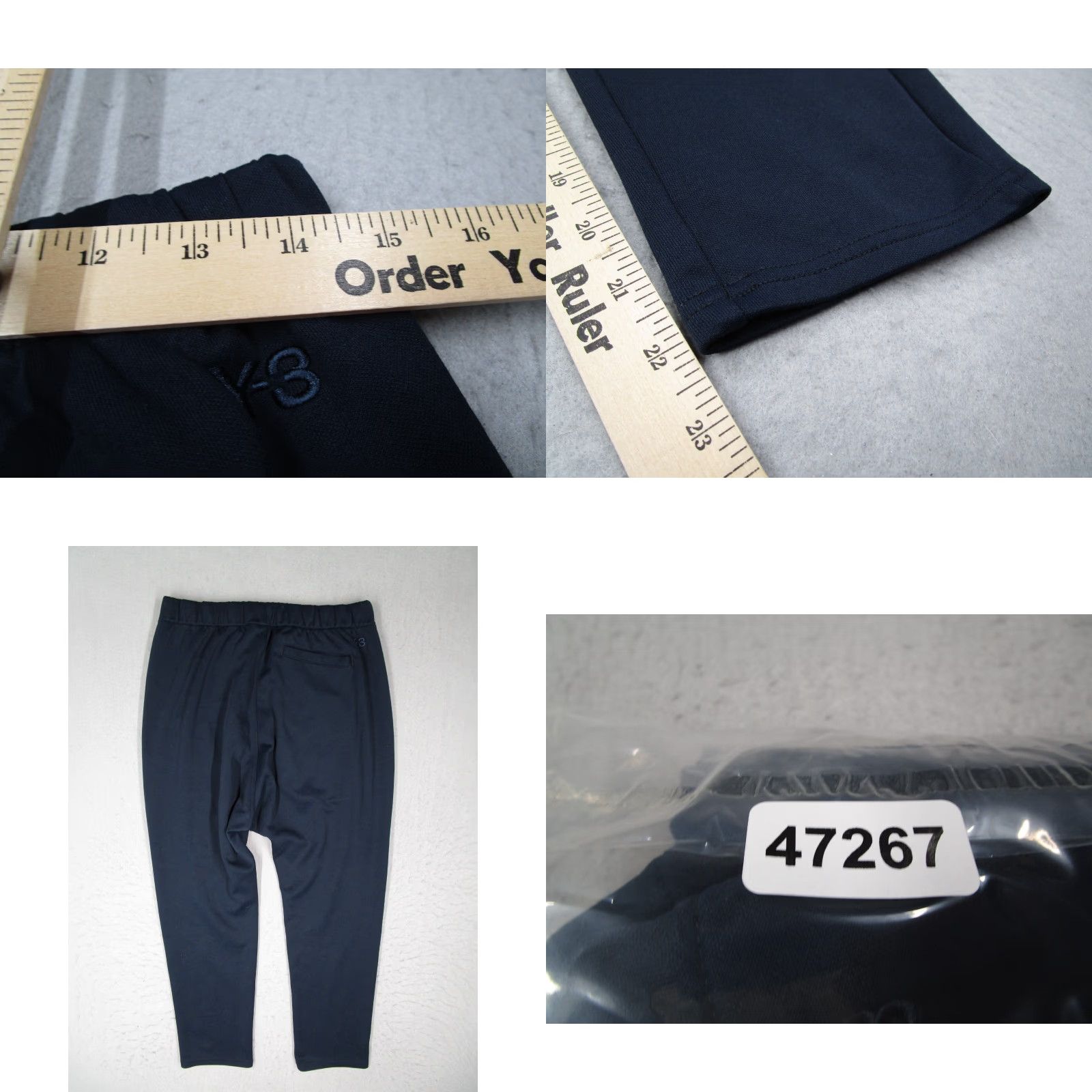 Yohji Yamamoto Y-3 Yohji Yamamoto Adidas Women’s Pants Joggers Activewear Medium Blue Cotton Blend Track Size 32" / US 10 / IT 46 - 8 Thumbnail
