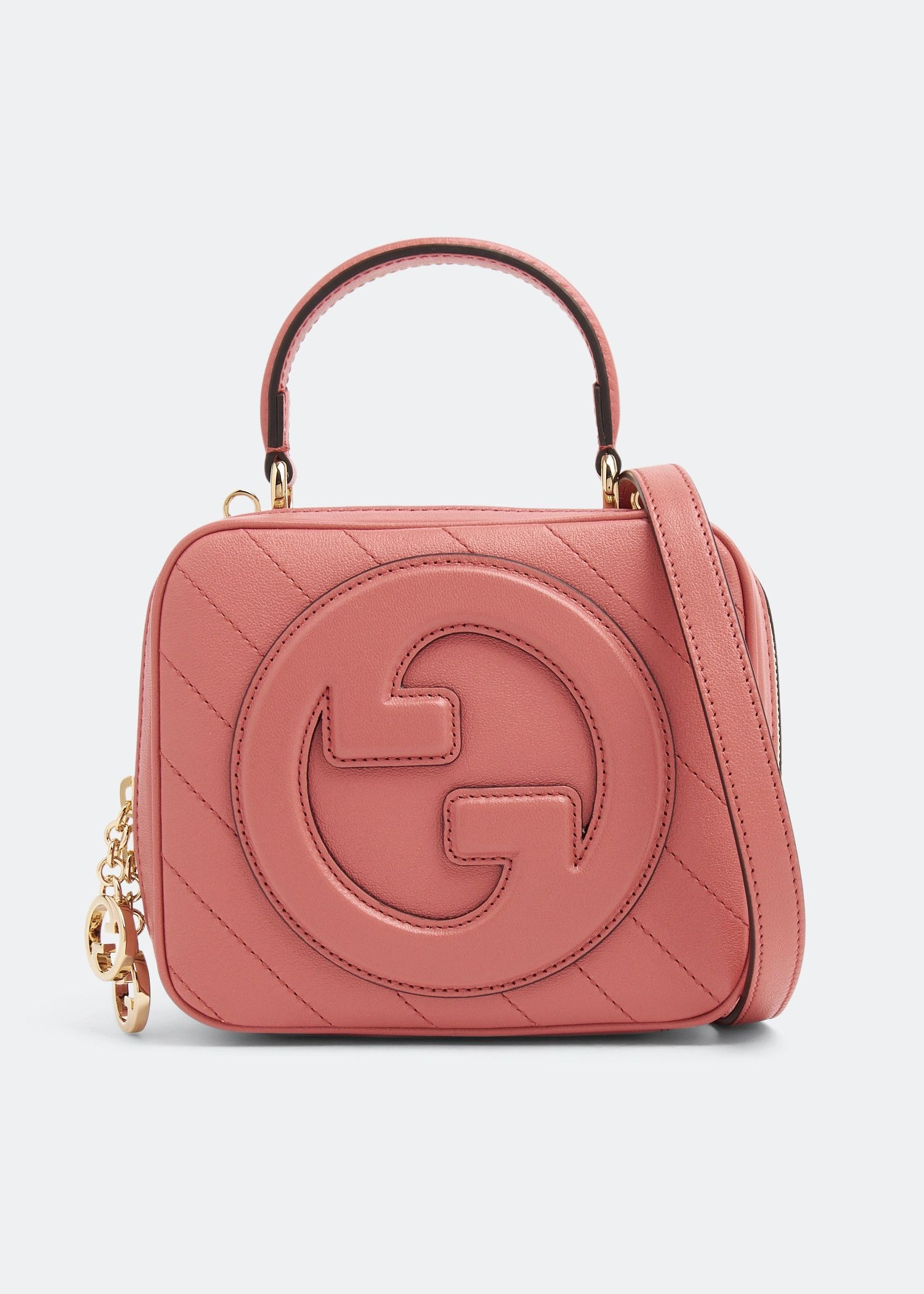 Gucci o1la5ras0526 Size: OS / Blondie Small Top Handle Bag in Pink Size ONE SIZE - 1 Thumbnail