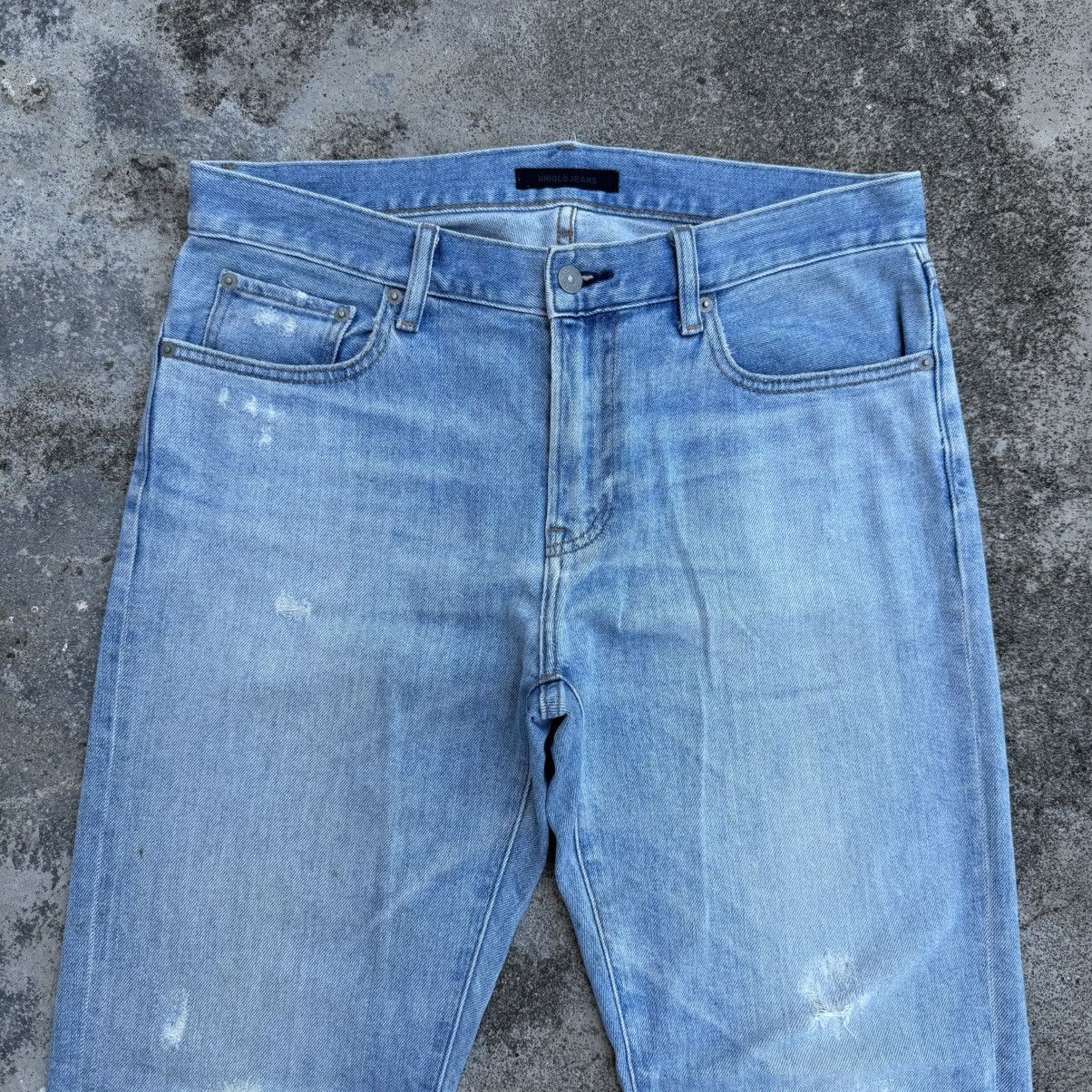 Black Label × Japanese Brand × Jean VINTAGE JAPANESE FADED RIPPED JEANS DENIM PANTS Size US 35 - 3 Thumbnail