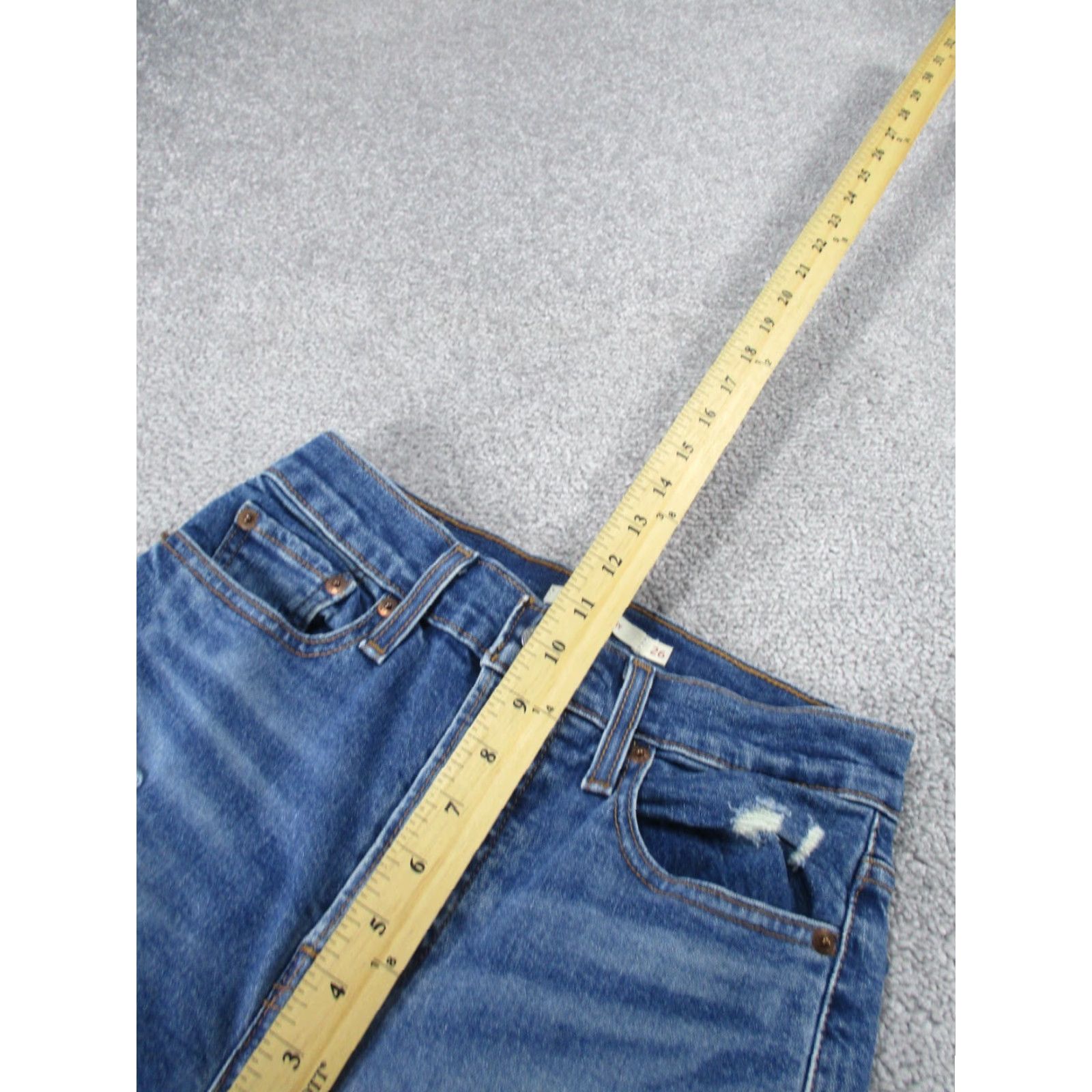 Levi's Levi's Wedgie Skinny Jeans Womens 26 High Rise Blue Medium Wash Denim Size 26" / US 2 / IT 38 - 6 Thumbnail