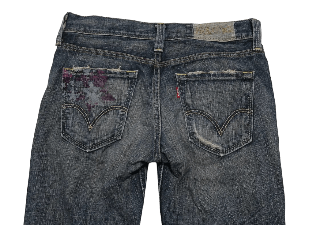 Levi's Vintage Levi's LP926 Distressed Denim Flared Jeans Size 29" - 13 Thumbnail