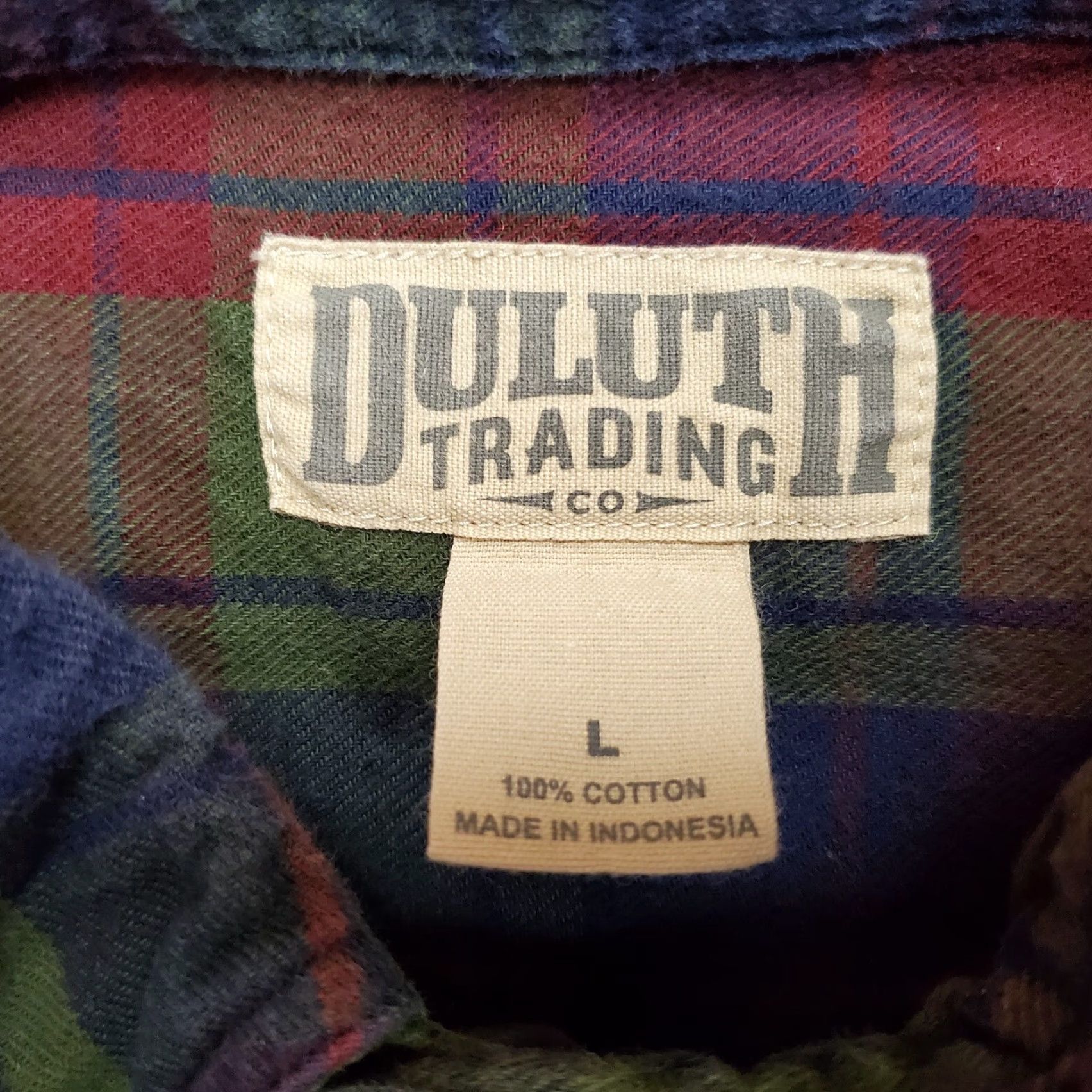 Vintage VINTAGE Duluth Trading Shirt Men L Red Green Blue Plaid Flannel Outdoor Casual Cabin Size US L / EU 52-54 / 3 - 3 Thumbnail