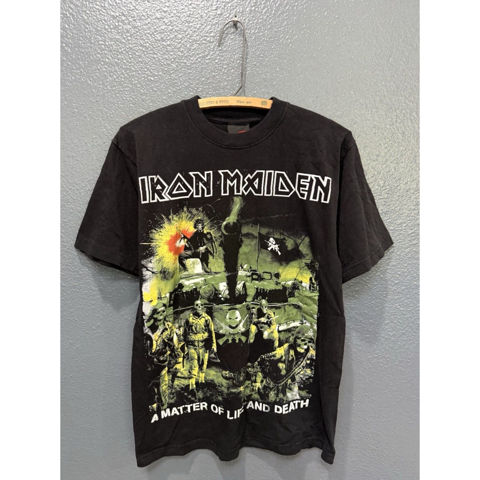 Alife Y2K Iron Maiden Matter Of Life And Death Band Tee Shirt Medium Shirt Mens Black Band 90s 2000s Gold Series Size US M / EU 48-50 / 2 - 3 Thumbnail