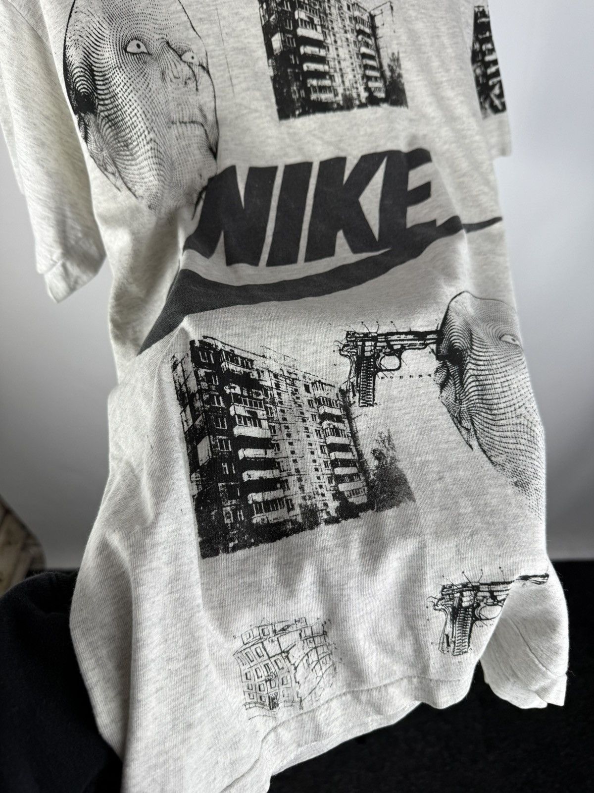 Nike × Vintage 80s🔥 Nike City Faces Custom T Shirt VNTG Opium Mens Size US M / EU 48-50 / 2 - 7 Thumbnail