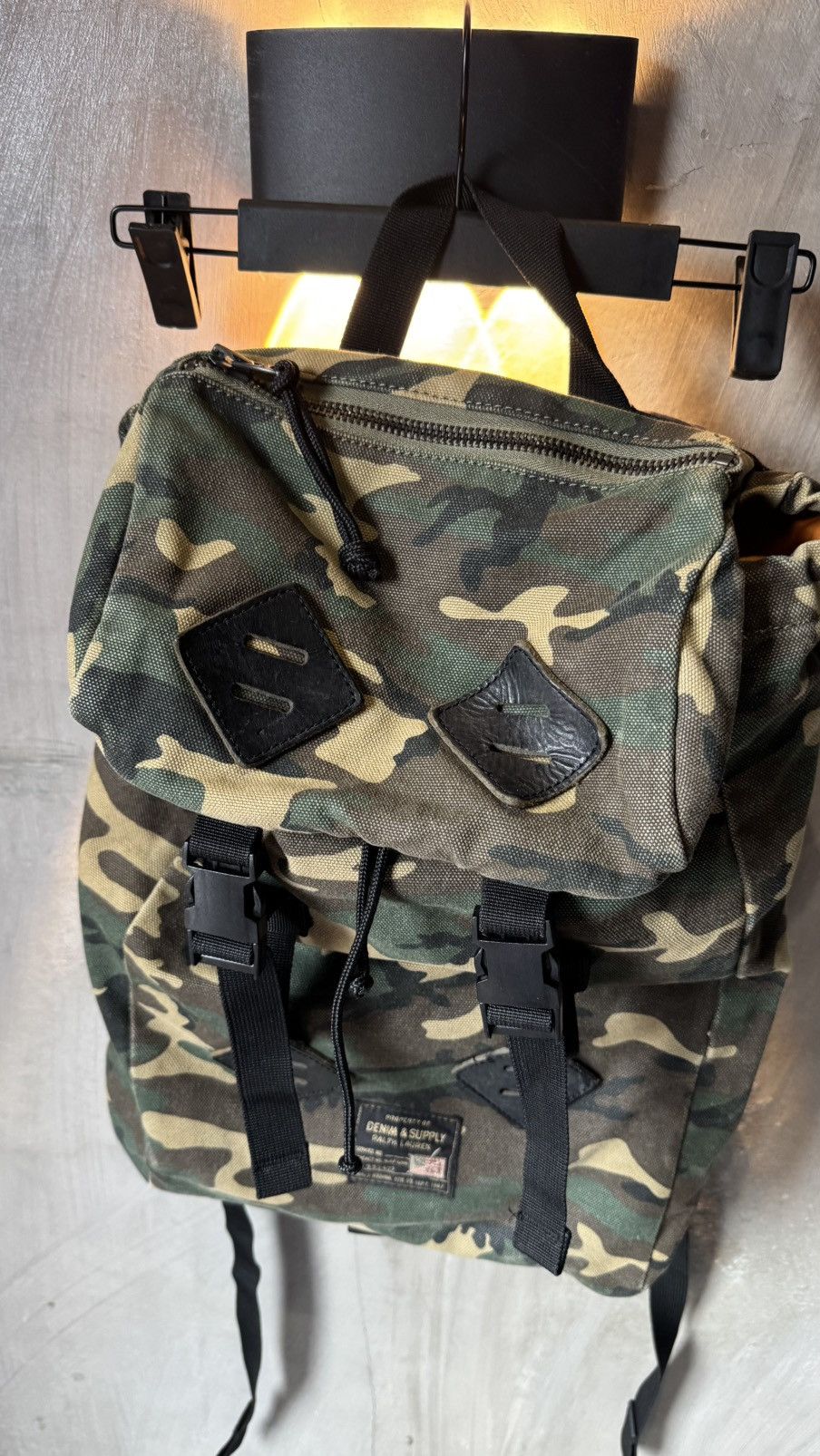 Denim & Supply Ralph Lauren Denim Supply Ralph Lauren Military Denim Camo Backpack Size ONE SIZE - 4 Thumbnail