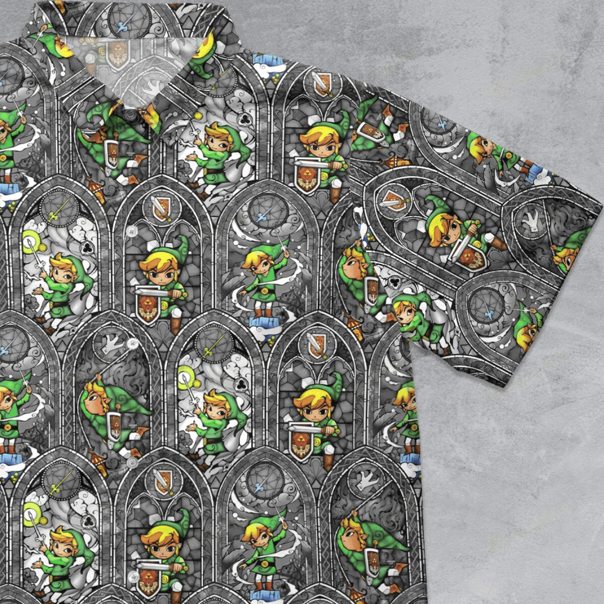 The Unbranded Brand Link The Legend of Zelda Button Down Shirt Size US L / EU 52-54 / 3 - 1 Thumbnail