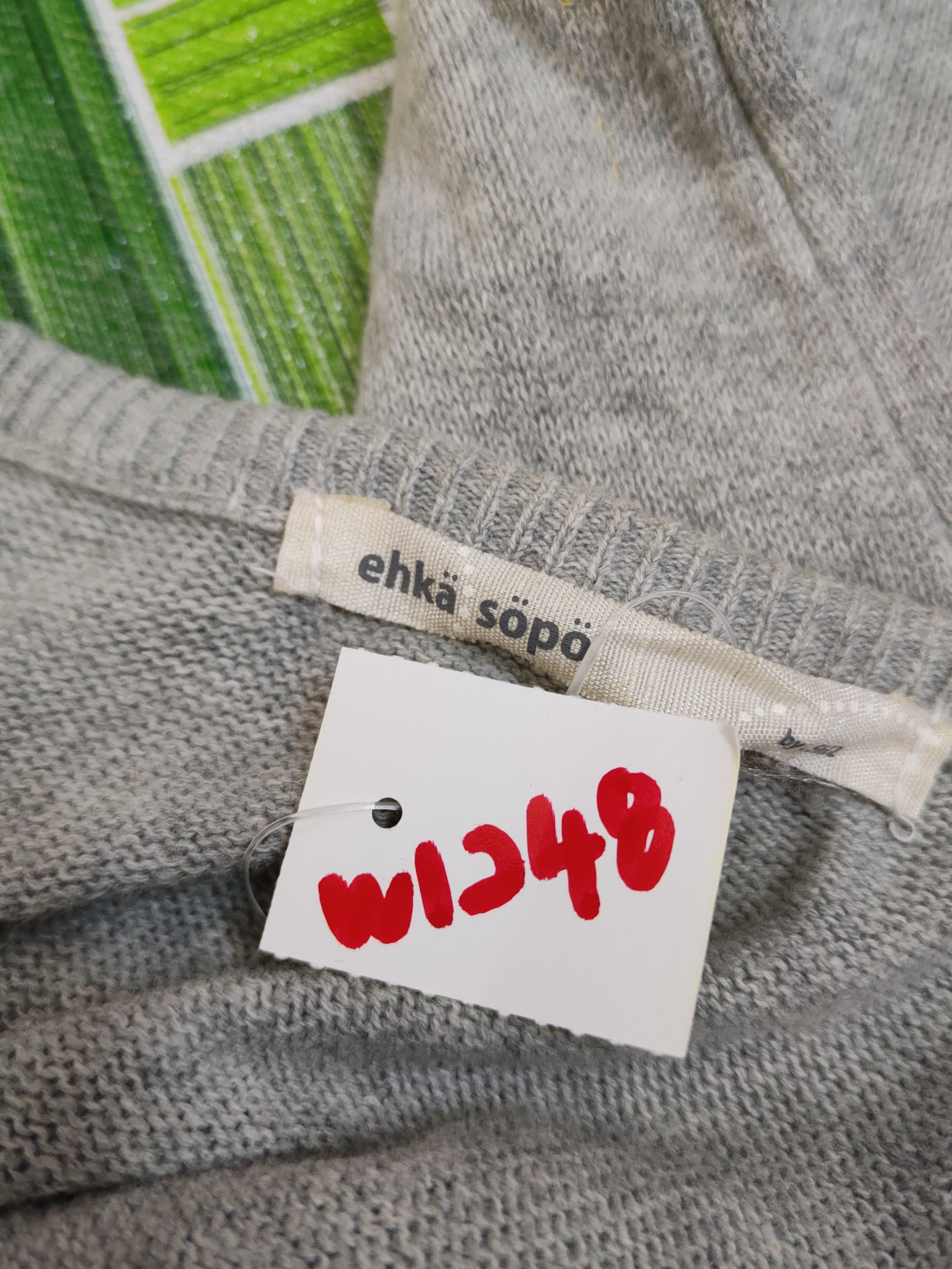 Homespun Knitwear × Japanese Brand Ehka Sopo Gray Knitwear Cardigan #W1248 Size M / US 6-8 / IT 42-44 - 11 Thumbnail