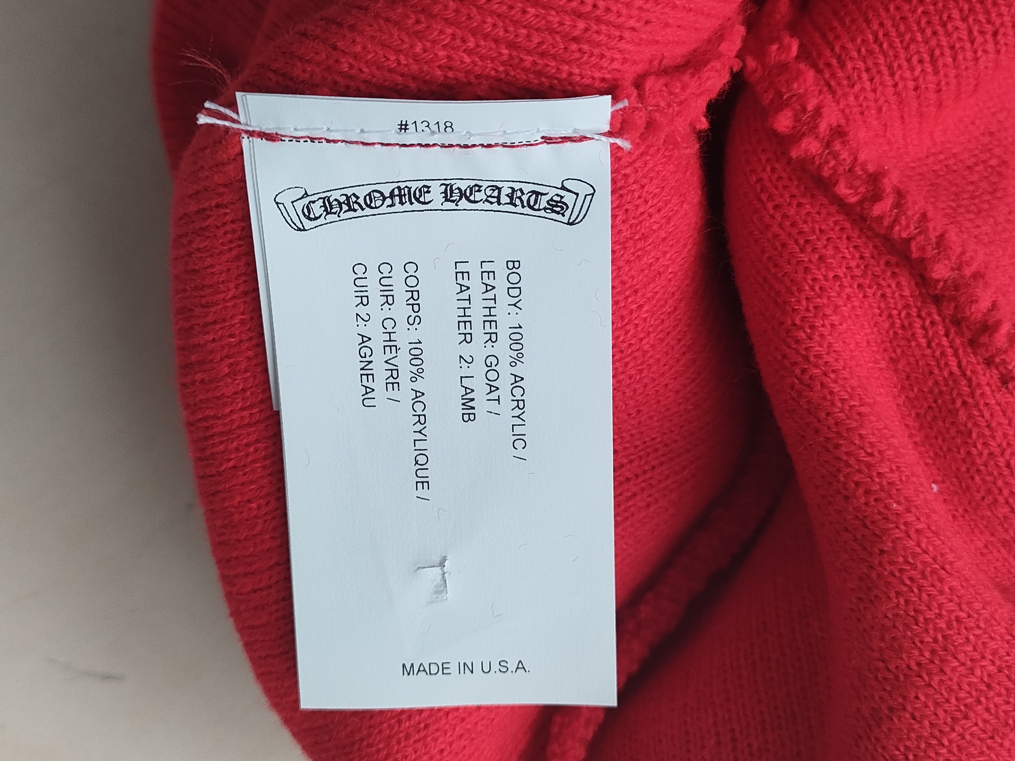 Chrome Hearts Chrome Hearts Rolling Stones Tongue Beanie Size ONE SIZE - 7 Thumbnail