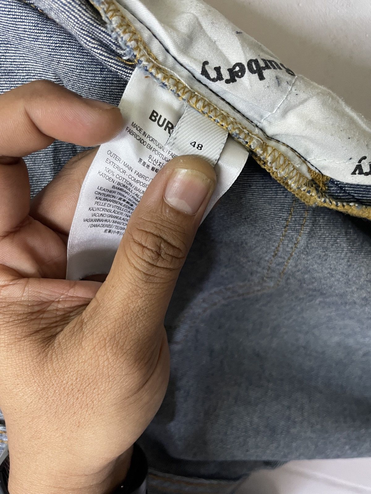 Burberry × Vintage MEN JEANS BURBERRY LONDON ENGLAND Size US 35 - 9 Thumbnail