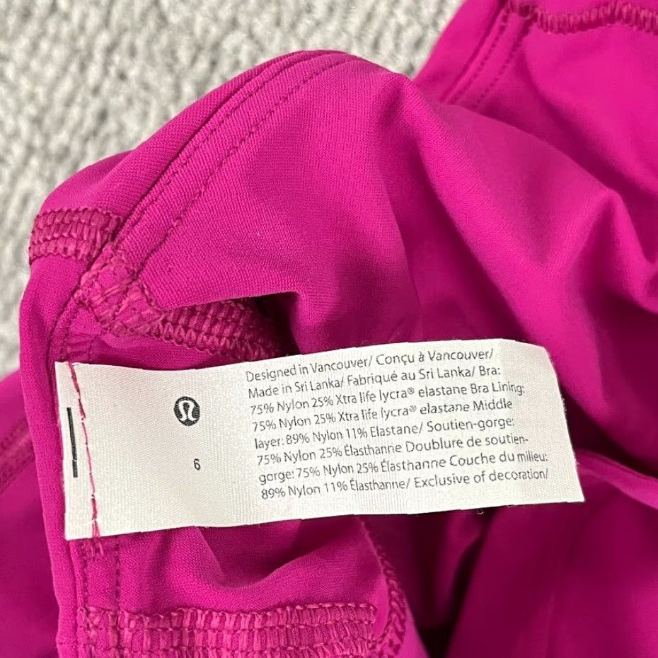 Lululemon Lululemon Stash It Sports Bra Women Size 6 Pink Medium Support B/C Cups Gym Yoga Size ONE SIZE - 5 Thumbnail
