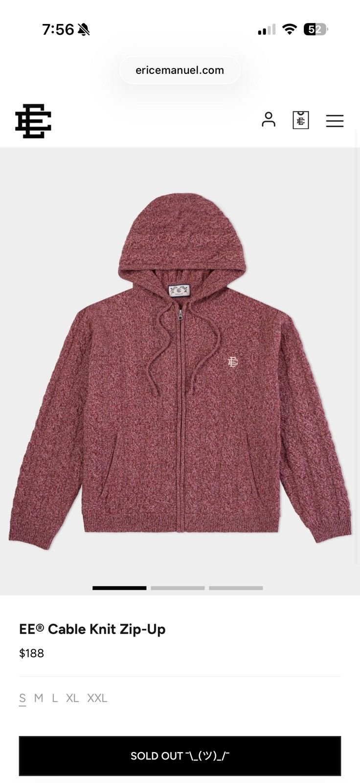 Eric Emanuel Eric Emanuel Cable Knit Zip-up Size US S / EU 44-46 / 1 - 8 Thumbnail