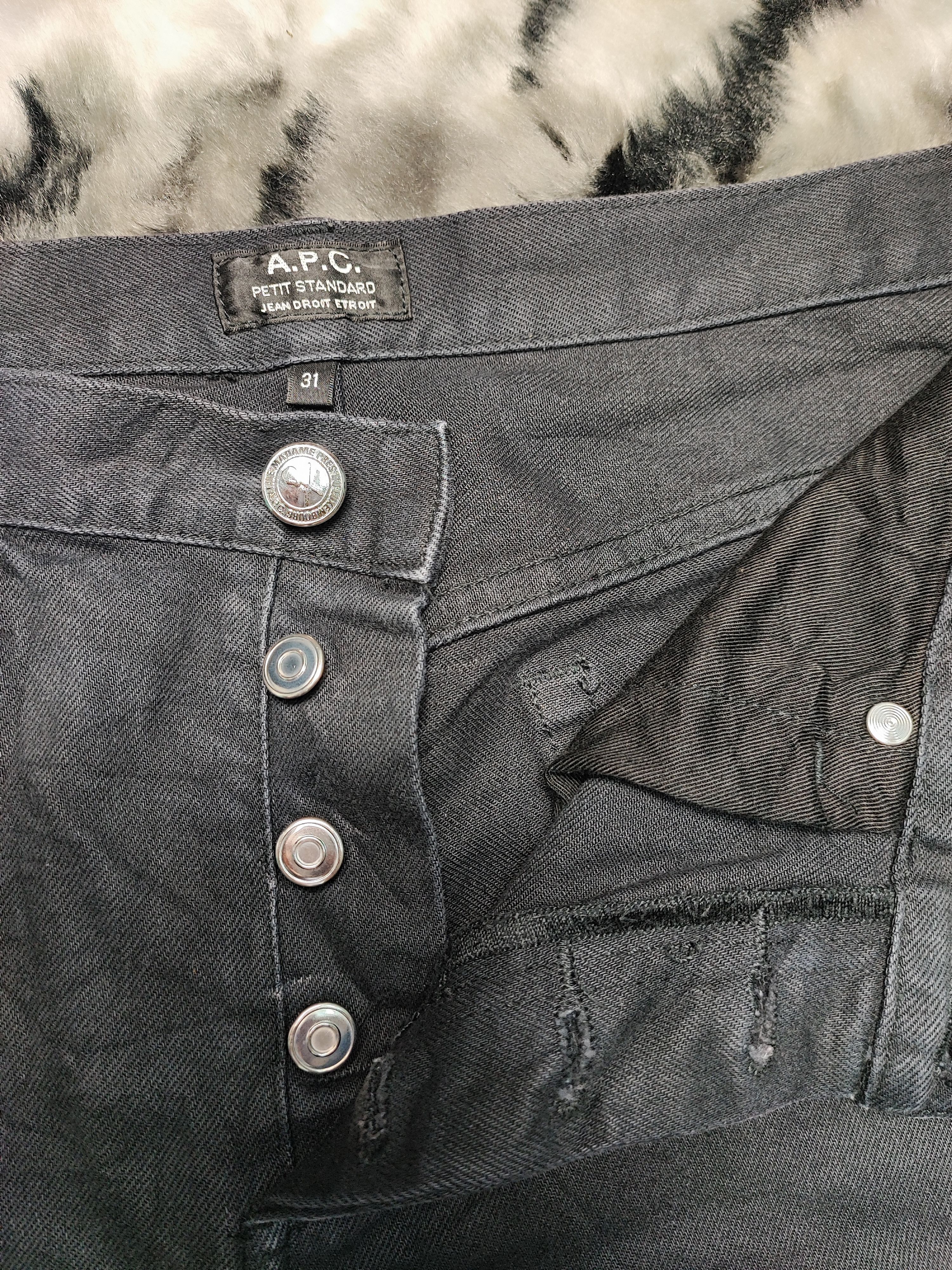 A.P.C. × JJJJound APC Petit Standard Black Jeans 32 Size US 32 / EU 48 - 14 Thumbnail