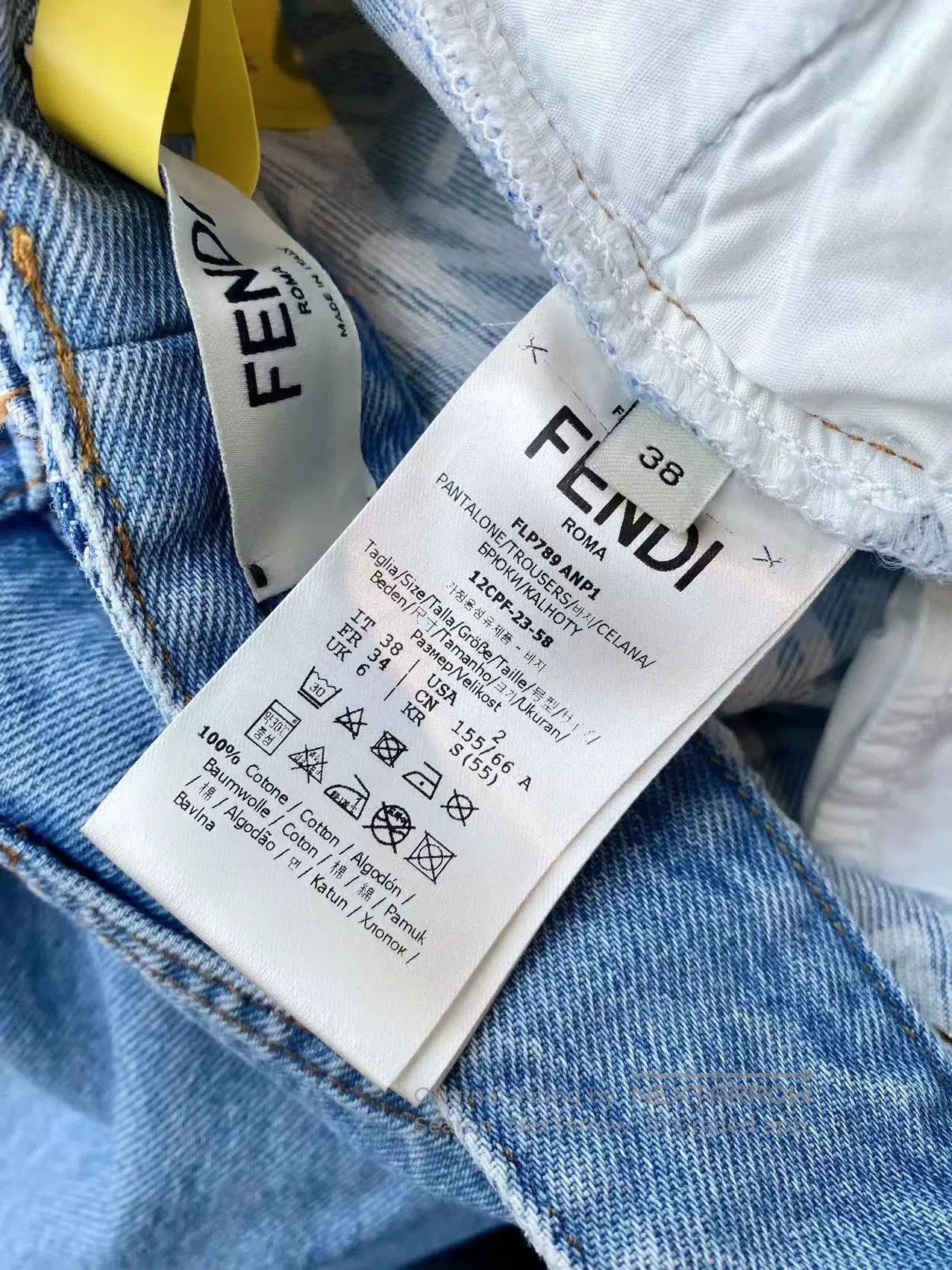 Fendi Fendi 23SS High-Waist Wide Denim Jeans. Size US 38 / EU 54 - 5 Thumbnail
