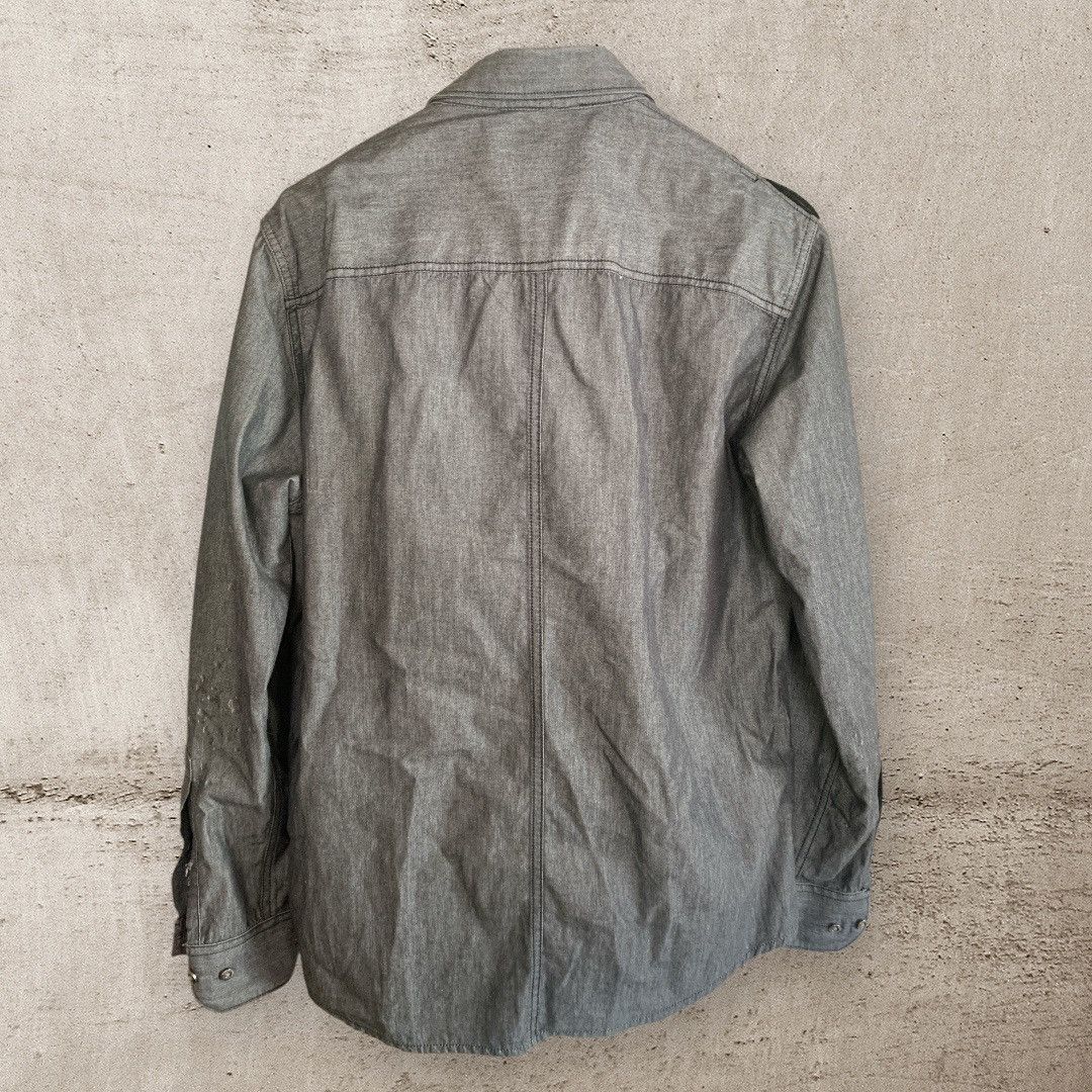 Rock & Republic Denim Charcoal Button Down Shirt Size US M / EU 48-50 / 2 - 2 Thumbnail