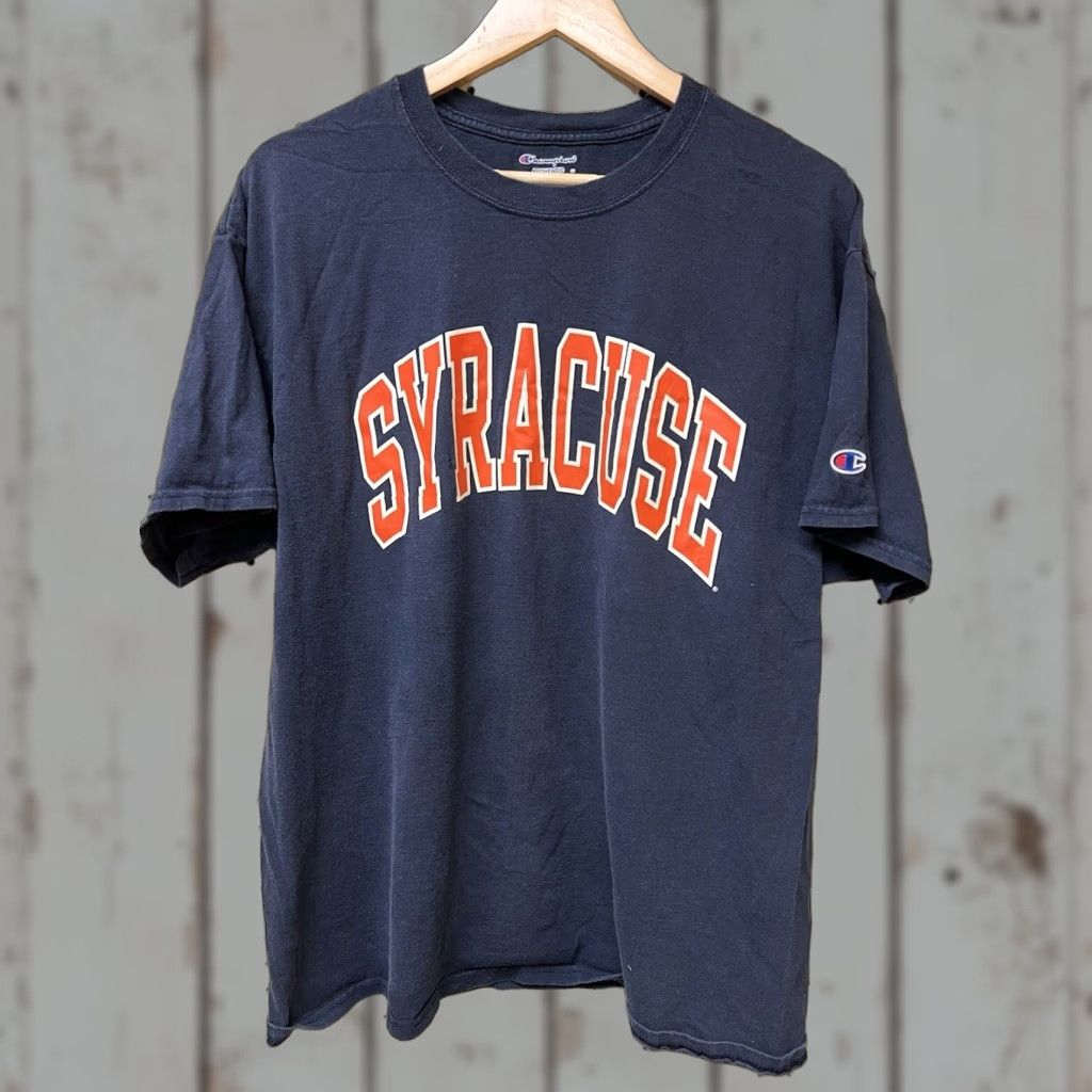 Champion CHAMPION SYRACUSE GRAPHIC T-SHIRT MENS XL BLUE PREOWNED Size US XL / EU 56 / 4 - 1 Thumbnail