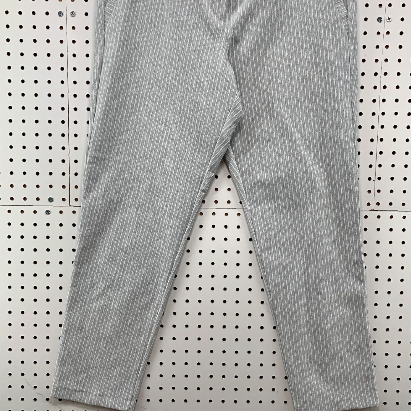 Vintage VINTAGE Kenny S. Gray Joggers Pants Adult Large 34x28.5 Fleece Pinstriped Gray White Athletic Approve Size US 33 - 7 Thumbnail