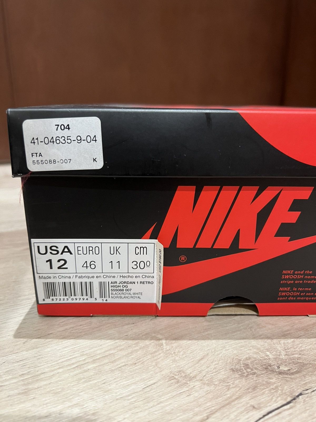 Jordan Brand × Nike Jordan 1 Retro High OG “Royal” Size US 12 / EU 45 - 7 Thumbnail