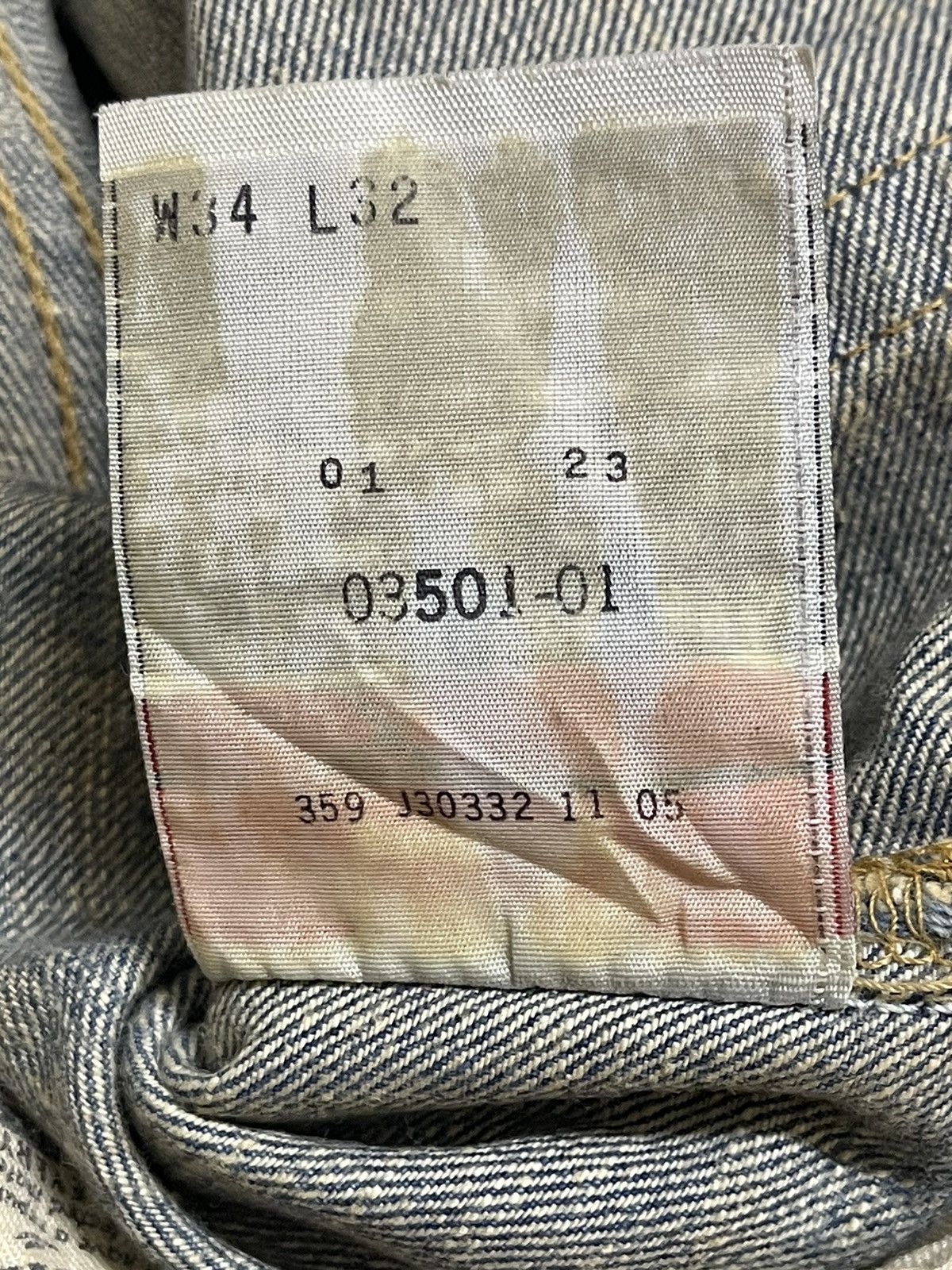 Levi's Vintage 90s Levis 501 Mud Wash Distressed Style Baggy Jeans Size US 34 / EU 50 - 11 Thumbnail