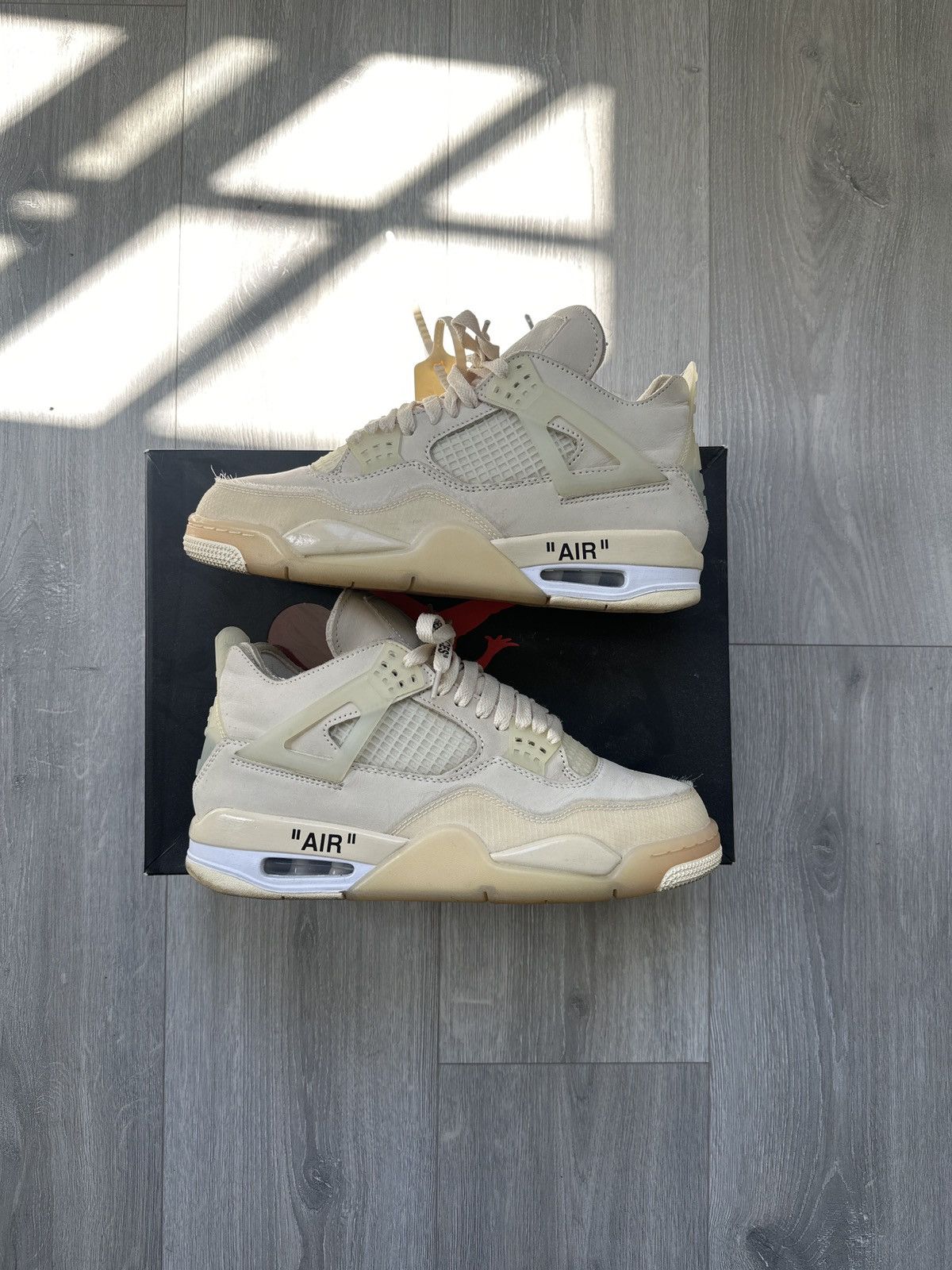 Jordan Brand Off White Air Jordan 4 Size US 8 / EU 41 - 1 Thumbnail