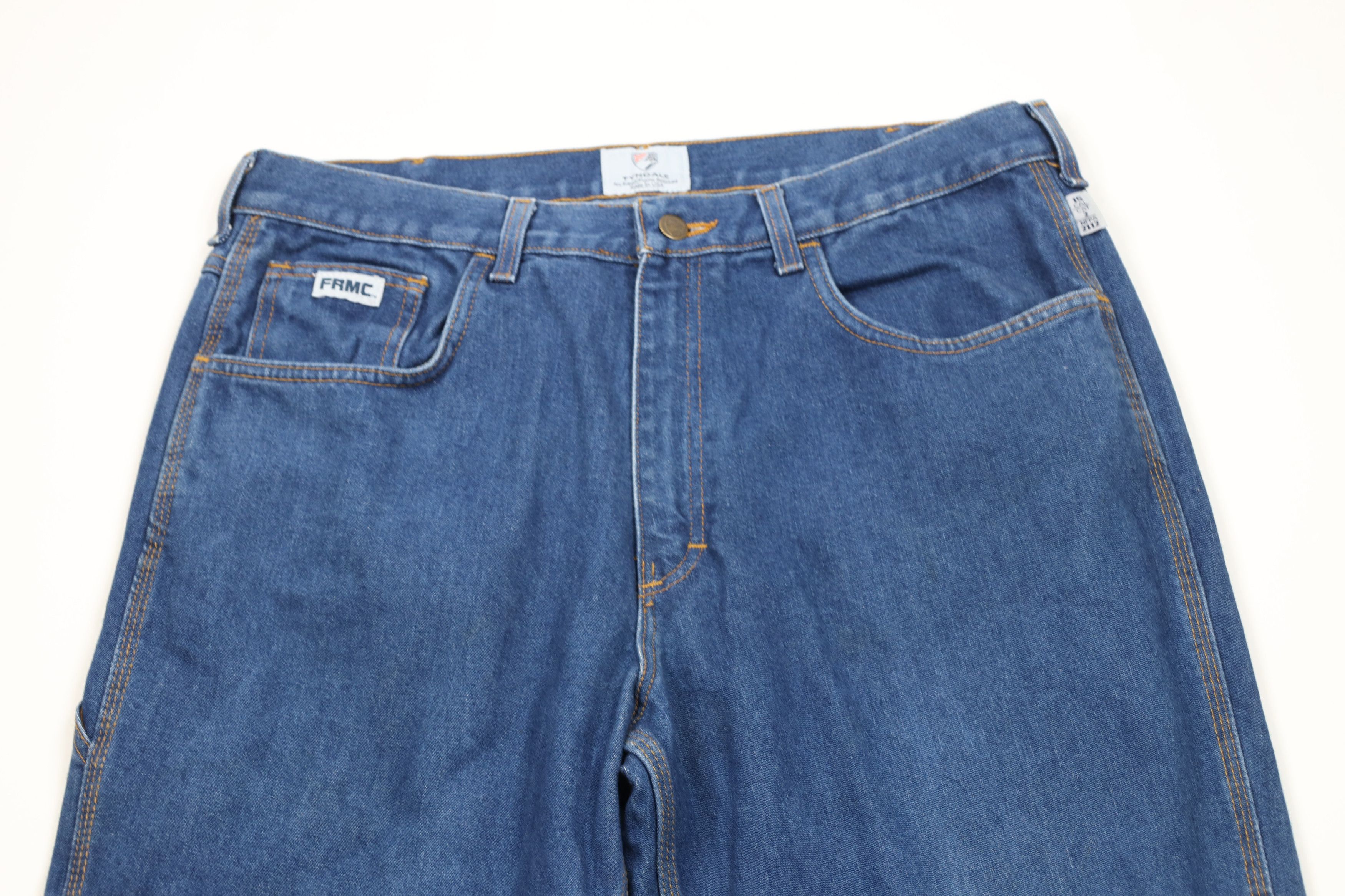 Vintage Tyndale FR Fire Flame Resistant Wide Leg Workwear Jeans USA Size US 36 / EU 52 - 2 Thumbnail