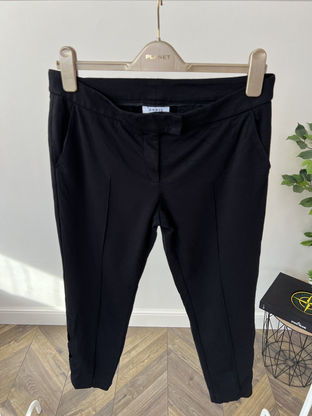 Akris Vintage Akris Punto Women’s Black Slim Fit Pants Size 30" / US 8 / IT 44 - 4 Thumbnail