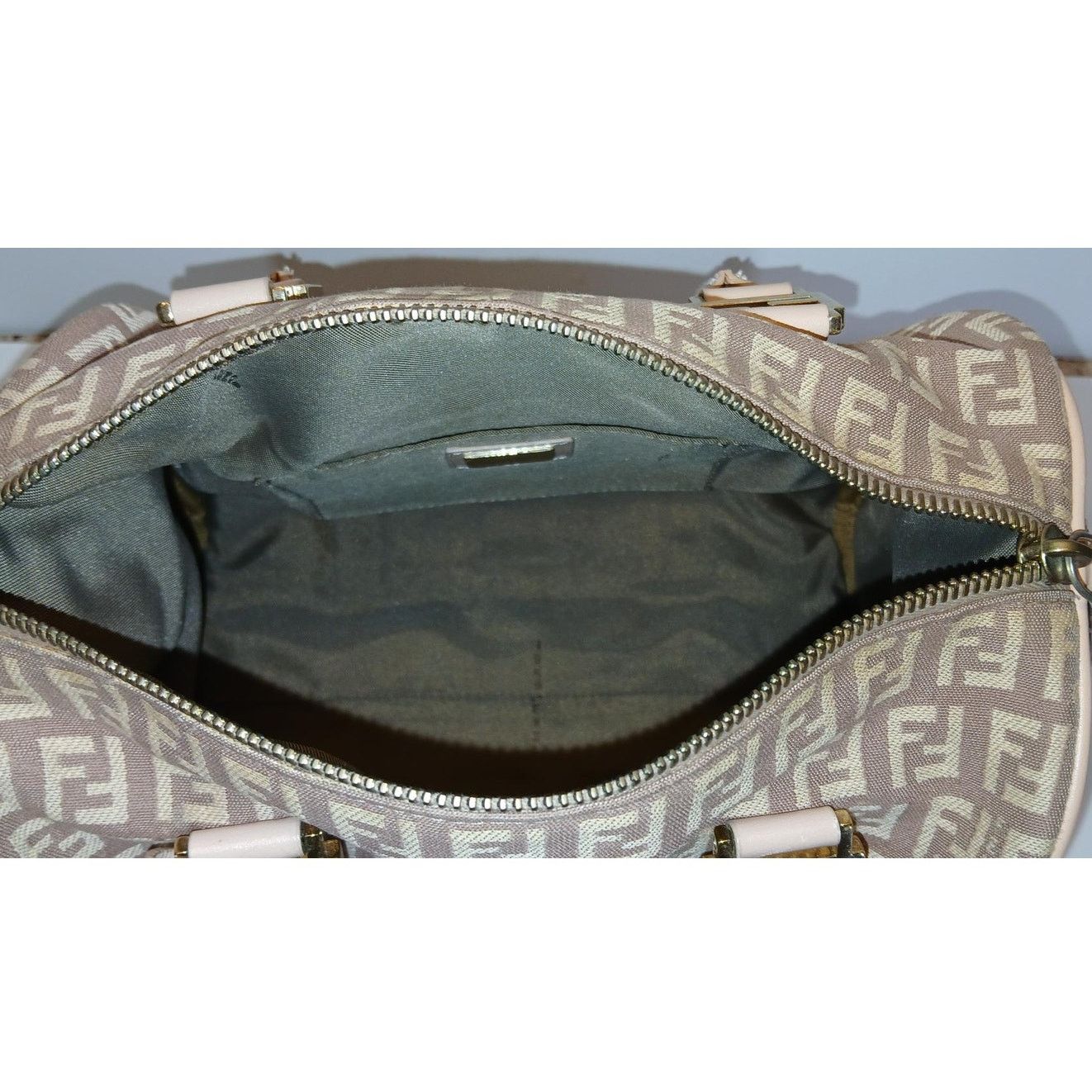 Fendi Fendi Zucchino Mini Boston Pink Handbag Size ONE SIZE - 7 Thumbnail