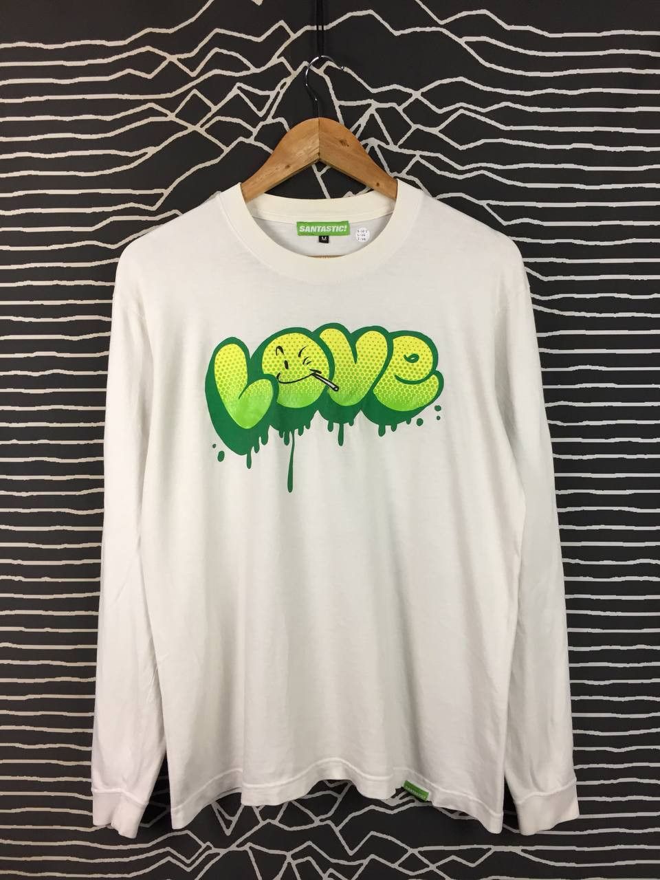 Japanese Brand Santastic Japan Graffiti Love Bubble Letter Long Sleeve Tee Size US M / EU 48-50 / 2 - 1 Thumbnail