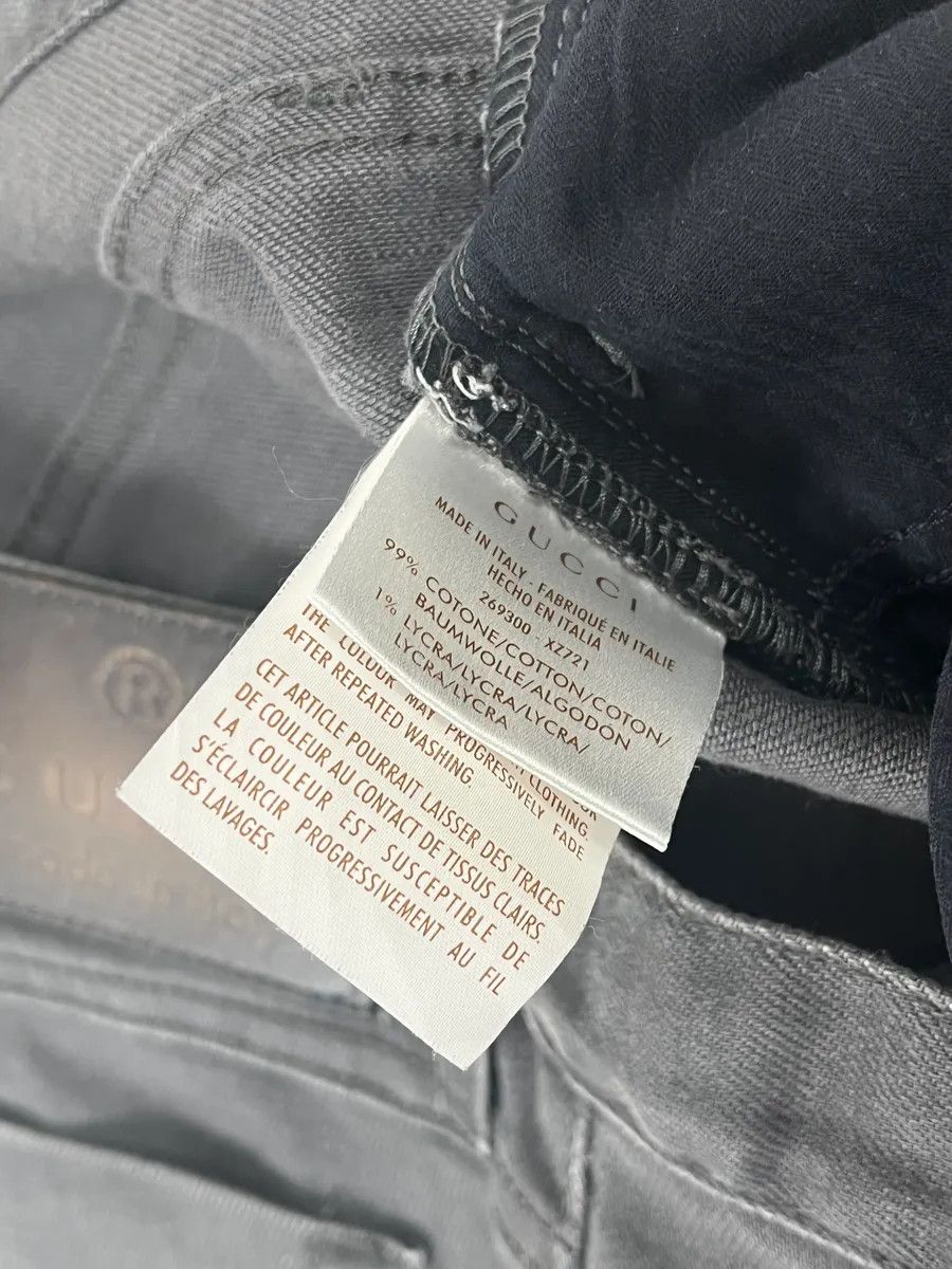 Gucci Gucci Grey Slim Denim Jeans Size US 30 / EU 46 - 14 Thumbnail