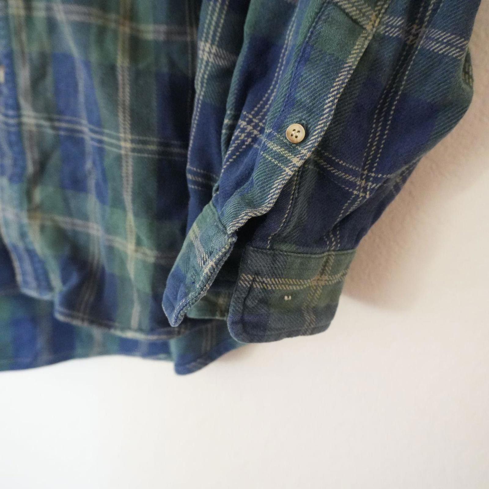 Other Points West Button Down Shirt Men's XL Green/Blue Cotton Size US XL / EU 56 / 4 - 3 Thumbnail