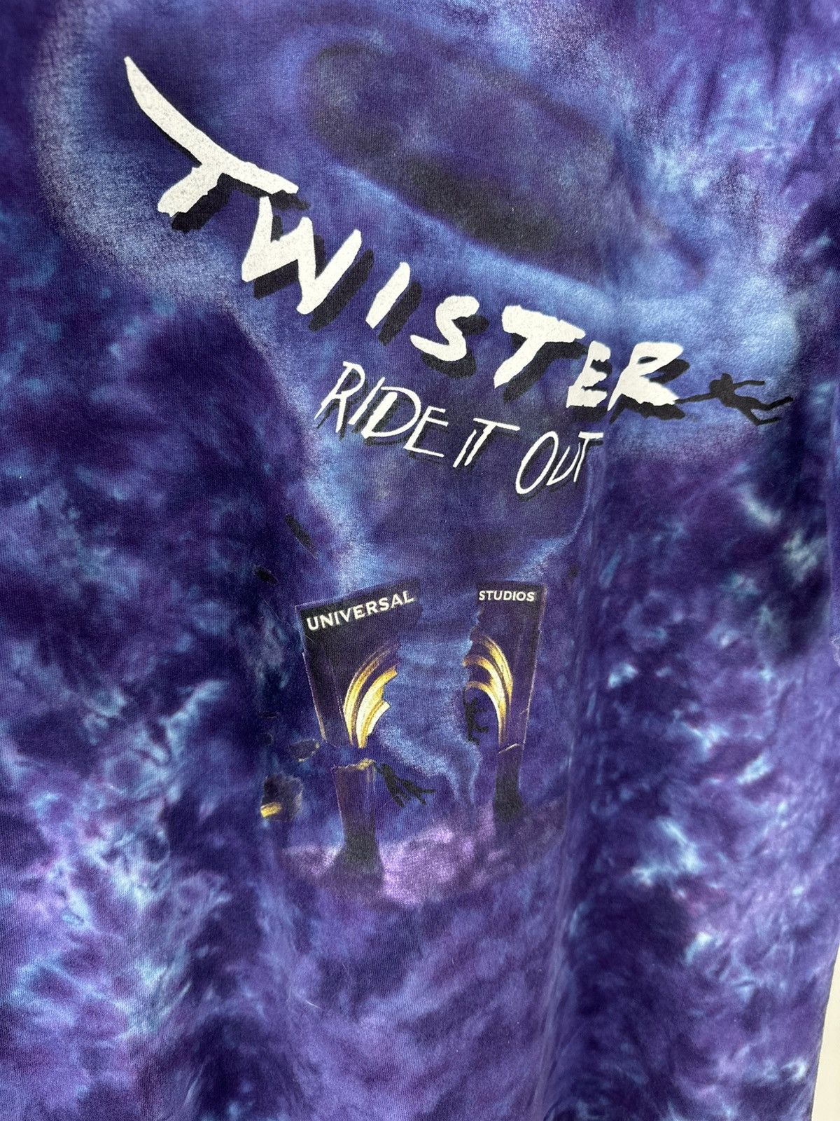 Universal Studios 1996 Twister Ride It Out Universal Studios Purple Tie Dye Size US XL / EU 56 / 4 - 6 Thumbnail