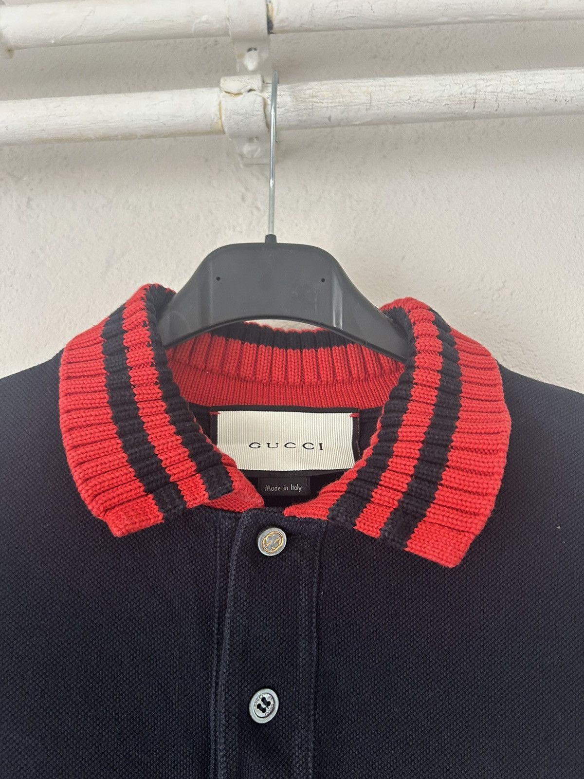 Gucci Knit Collar Polo Size US L / EU 52-54 / 3 - 5 Thumbnail