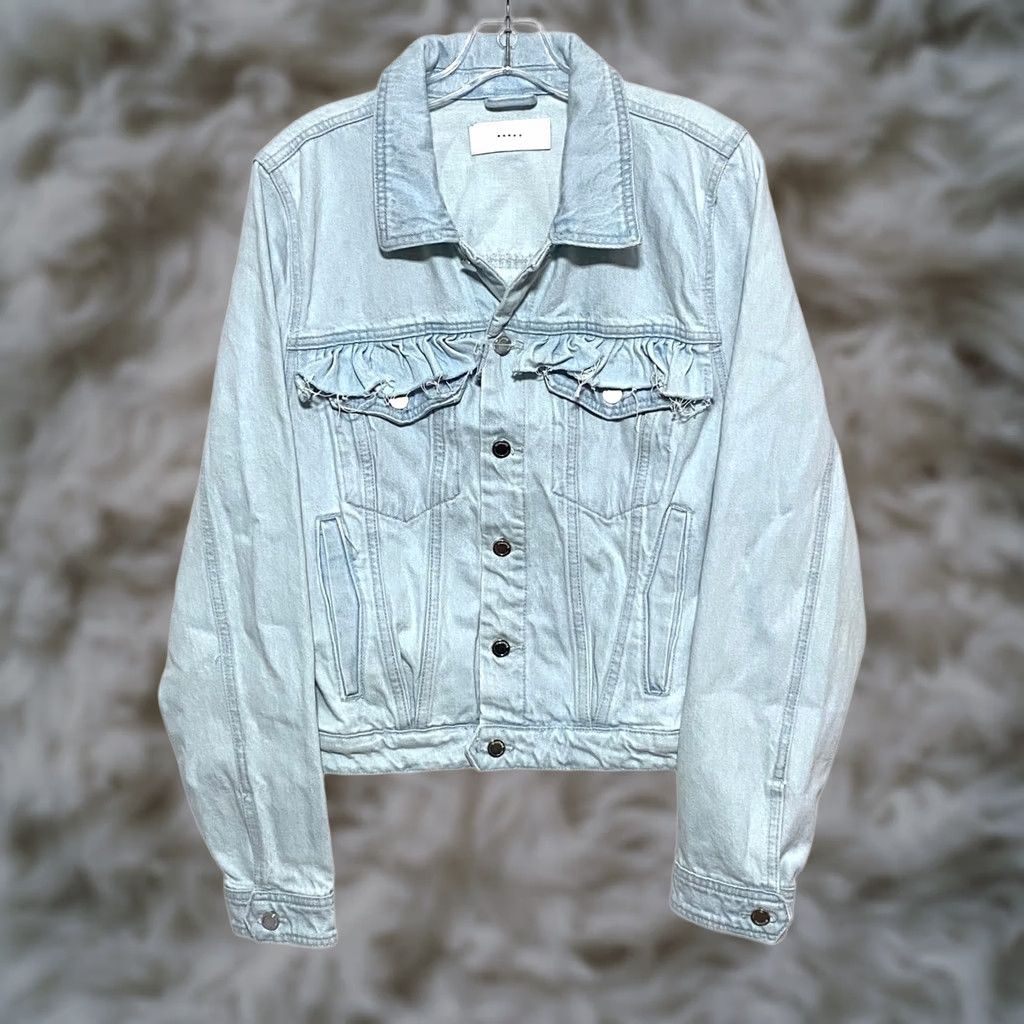 Vintage Blank NYC Sign Your Name Light Wash Denim Jean Jacket XL Feminine Leather? Size 40" / US 18 - 1 Thumbnail