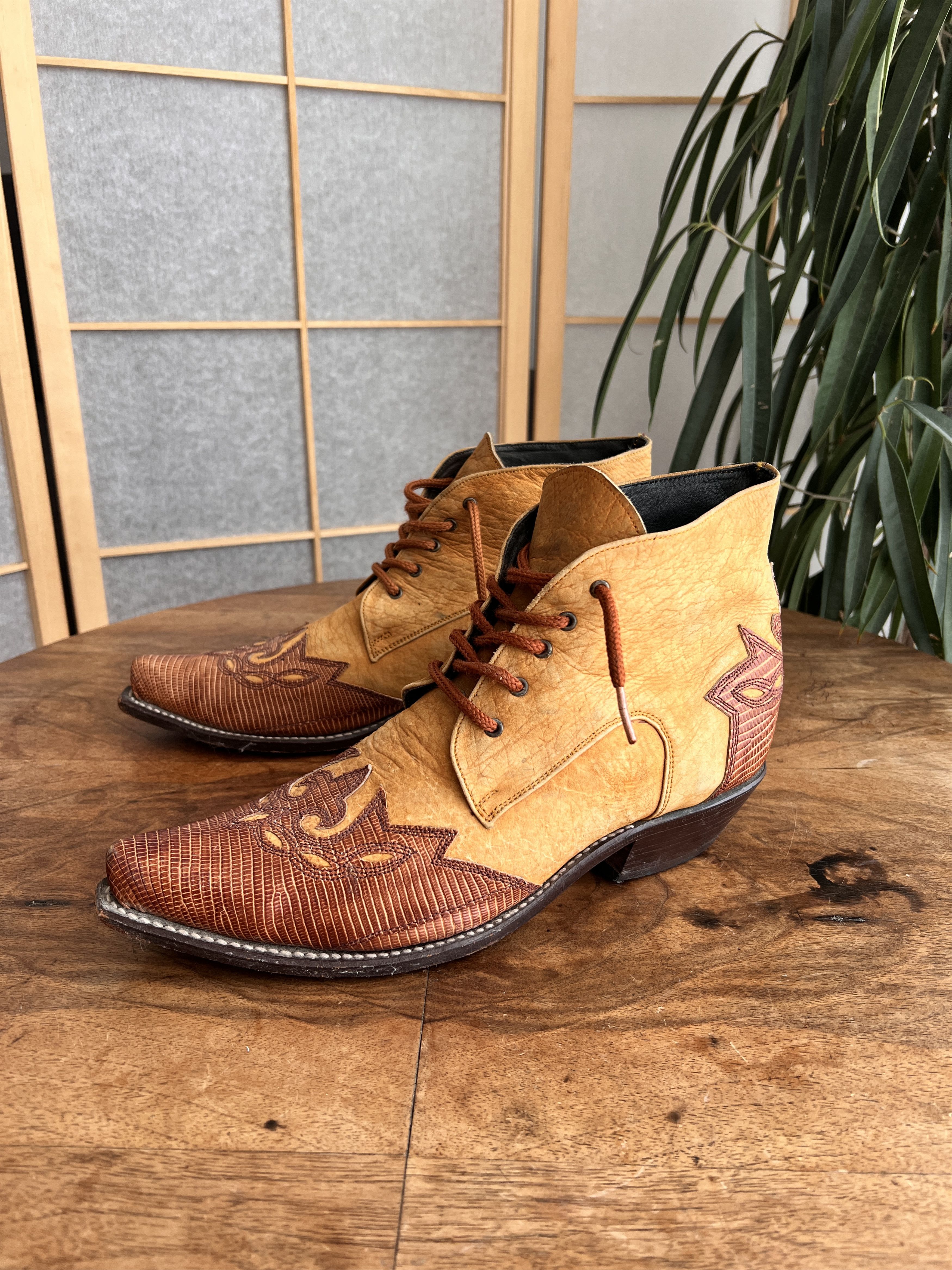 Vintage Vintage 2000s Cowboy western leather boots avant garde Size US 8.5 / EU 41-42 - 3 Thumbnail