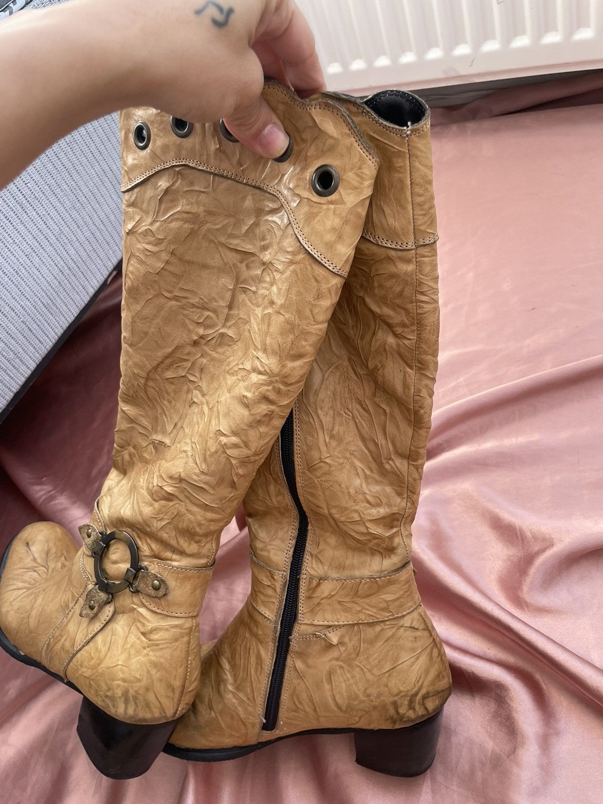 Vintage y2k boots leather Size US 7.5 / IT 37.5 - 14 Thumbnail