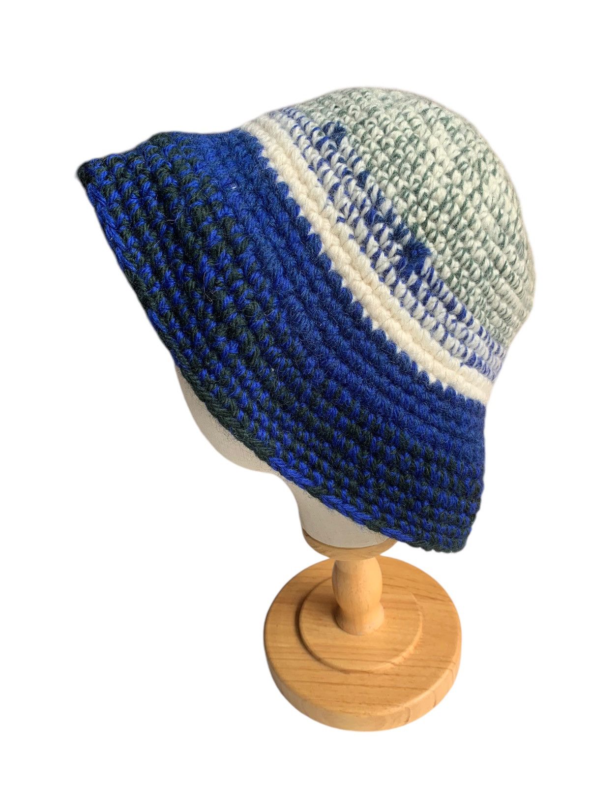 Japanese Brand × Kapital × Vintage Knitted Crochet Winter session Big Bucket Hats🧶 Size ONE SIZE - 7 Thumbnail