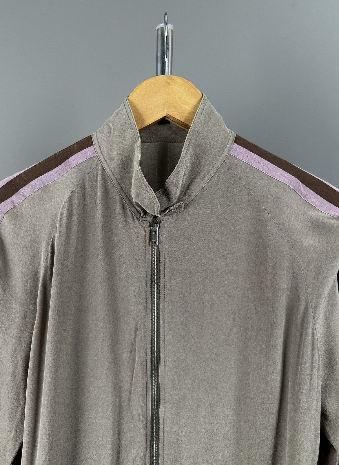 Gucci Gucci - Ready to Wear 2010 - Silk Zip Jacket Sleeve Stripes Size M / US 6-8 / IT 42-44 - 5 Thumbnail