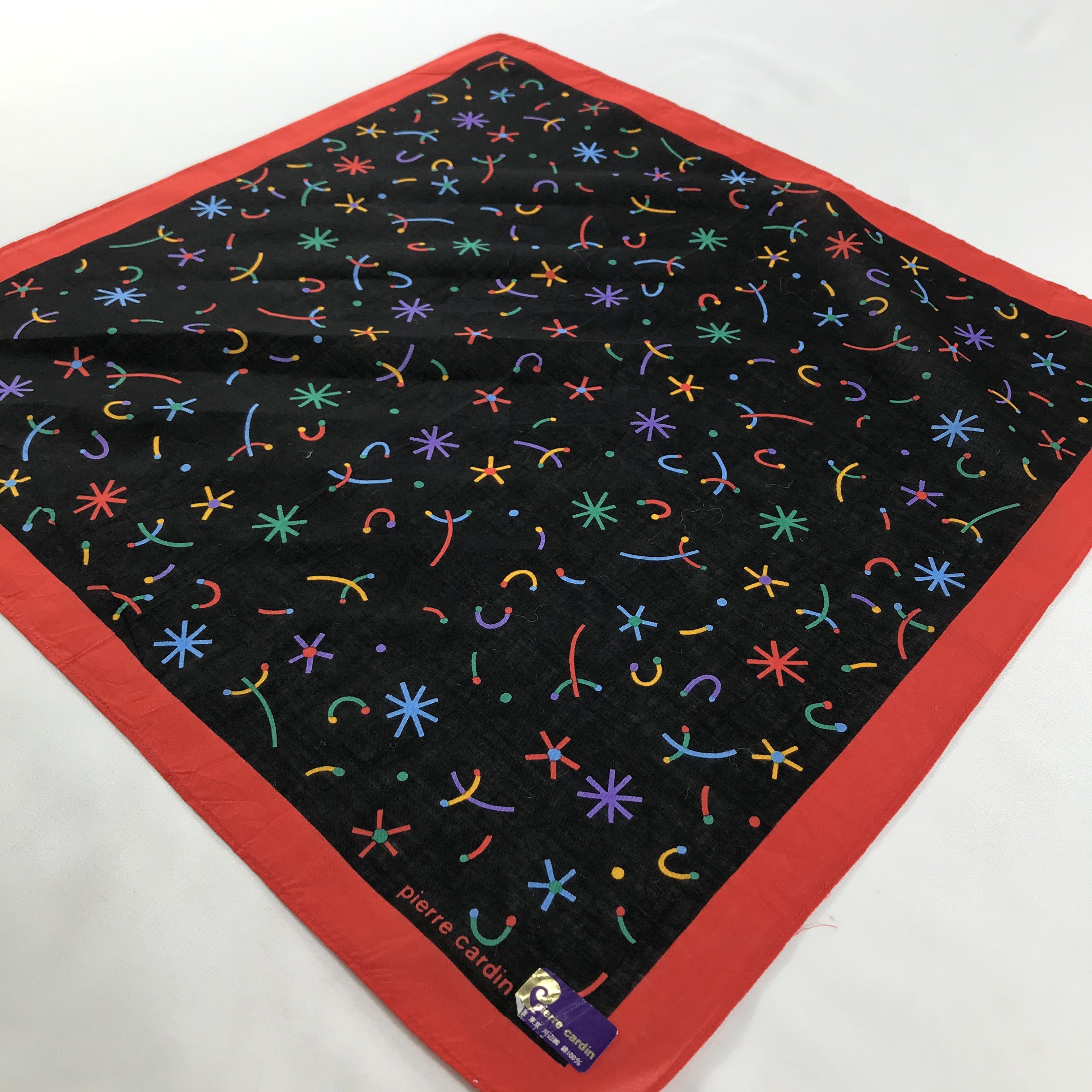 Pierre Cardin × Vintage Pierre Cardin Bandana / Handkerchief / Neckerchief - S1479 Size ONE SIZE - 2 Thumbnail