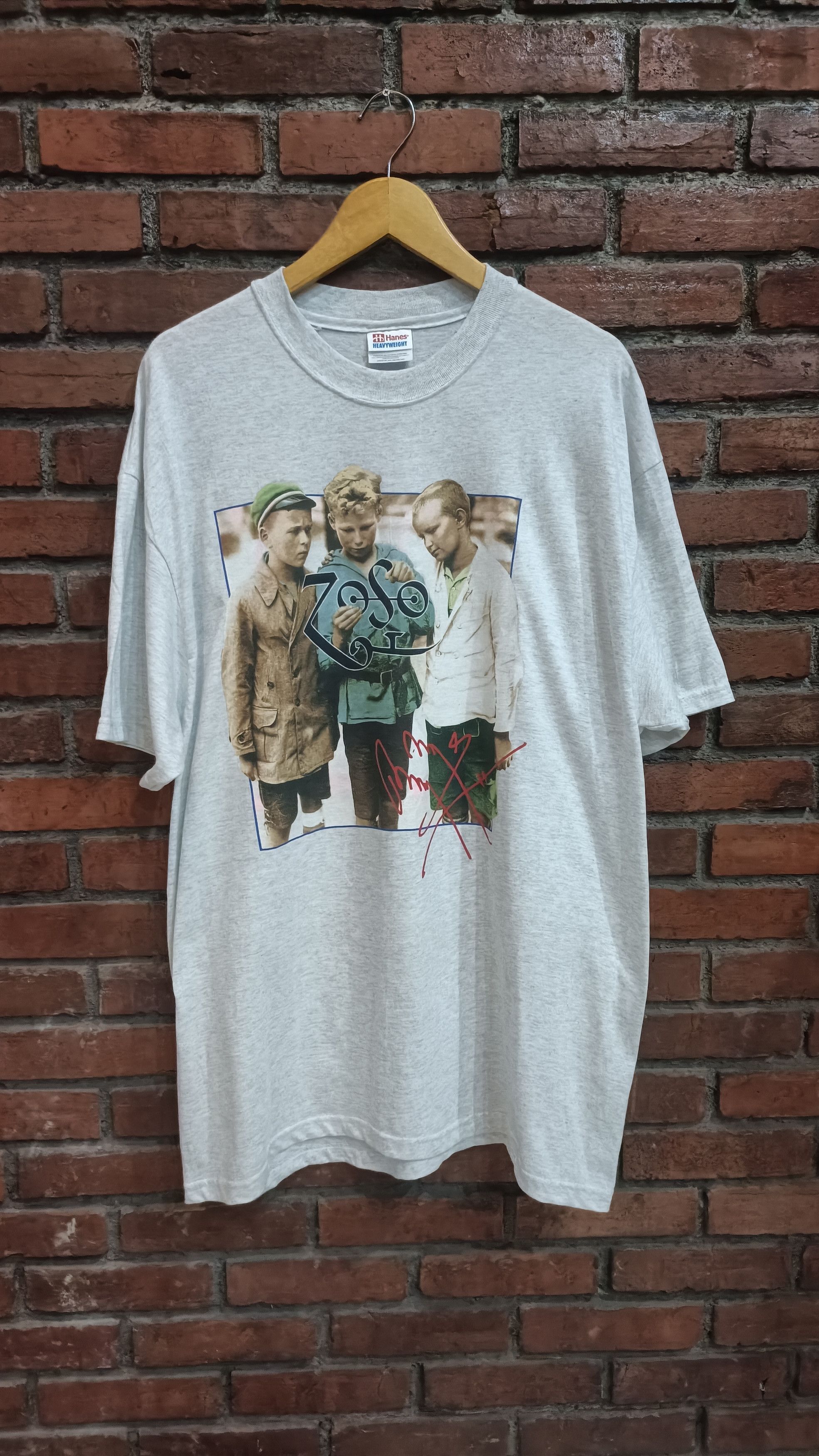 Led Zeppelin × Vintage Vtg 00's zoso Jimmy page tour Size US XL / EU 56 / 4 - 1 Thumbnail