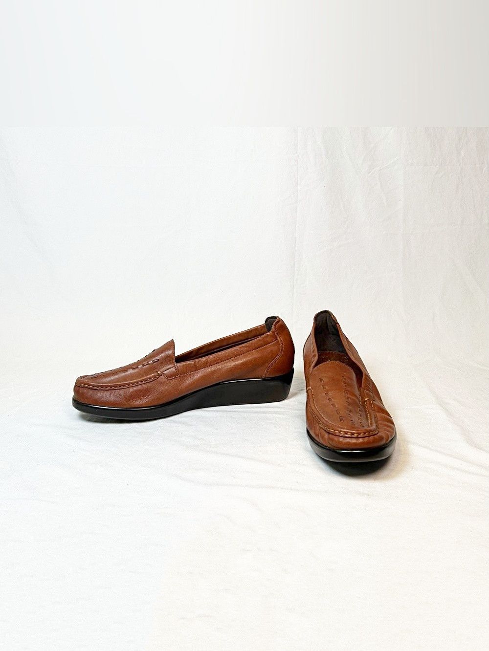 SAS SAS Womens Slim Chestnut Weave Slip-On Loafers~11~ Size US 11 / IT 41 - 2 Thumbnail