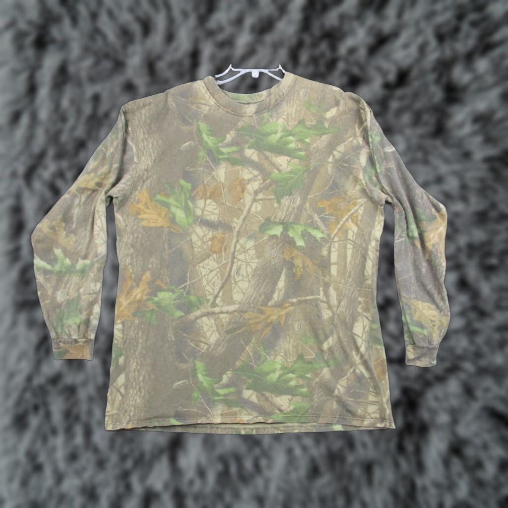 Realtree Vintage Realtree Hardwoods Camo Shirt Men's XXL Made in USA Pre-Shrunk Shirt Men XXL Camouflage Logo USA 1990s Artwear Size US XXL / EU 58 / 5 - 1 Thumbnail