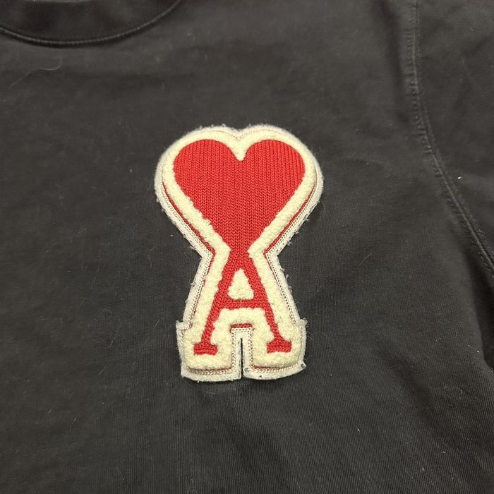 AMI Ami Black Shirt With Heart | Grailed