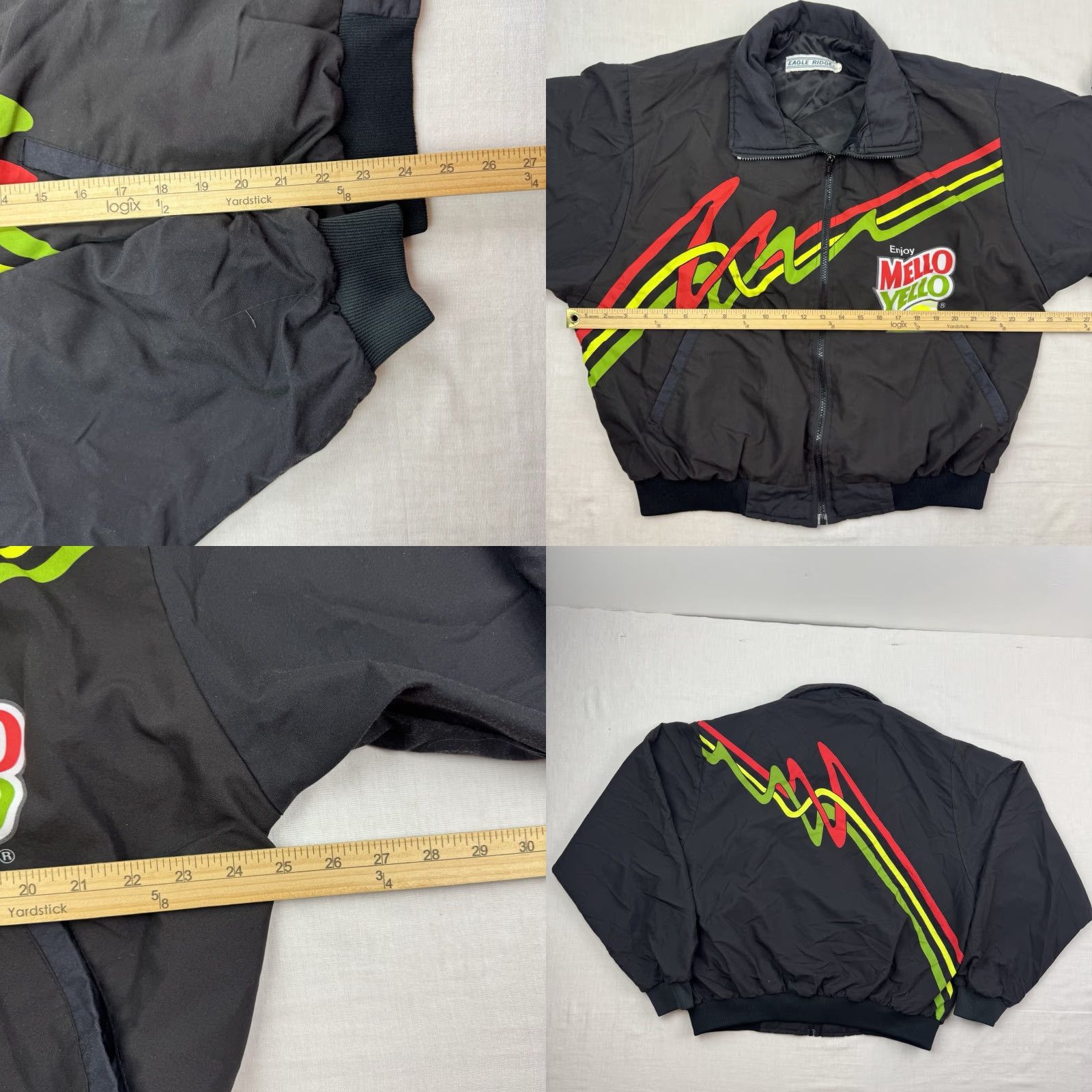Vintage VINTAGE Eagle Ridge Jacket Mens Bomber Full Zip 80s 90s Black Size L Regular Adults Size US L / EU 52-54 / 3 - 9 Thumbnail