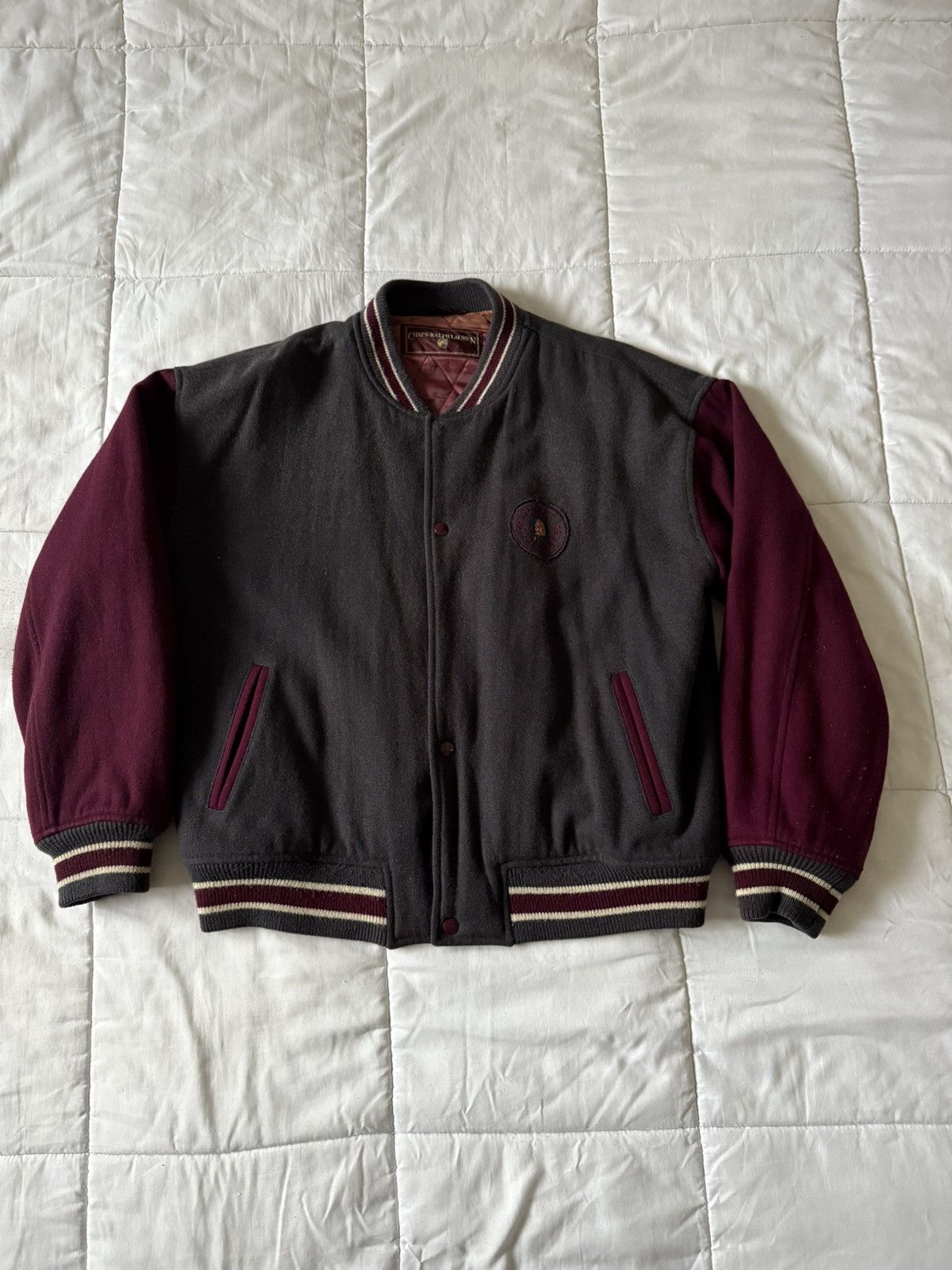Chaps Ralph Lauren Vintage Chaps Ralph Lauren Varsity Bomber Jacket Size US L / EU 52-54 / 3 - 1 Thumbnail