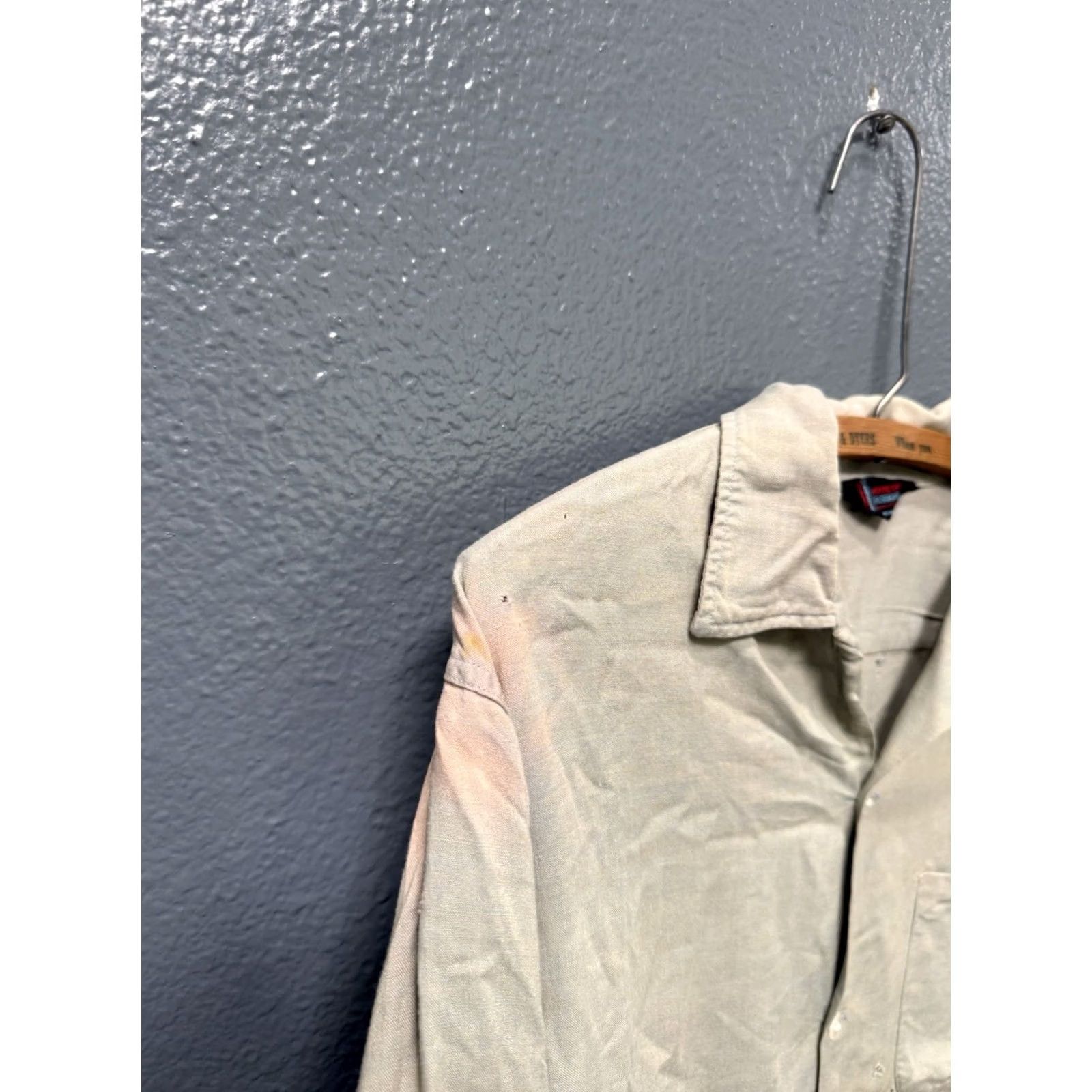 House of CB VINTAGE House Of Fashion Shirt Medium Gray 50’s Rayon Loop Collar Button Up Size US M / EU 48-50 / 2 - 2 Thumbnail