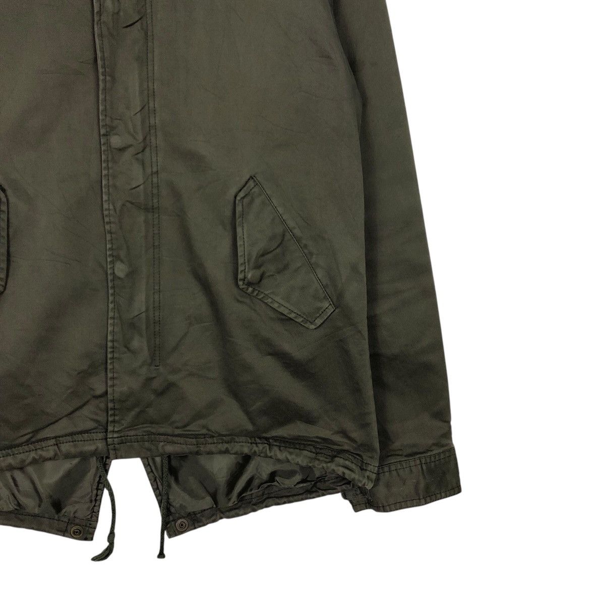 Hysteric Glamour 📌Rich Green Military Biker Jacket Zipper Hoodie Slick Punk Size US M / EU 48-50 / 2 - 6 Thumbnail