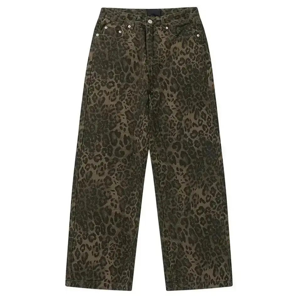 Japanese Brand Vintage Jeans Leopard Graphic Loose Trousers Unisex Size US 32 / EU 48 - 6 Thumbnail