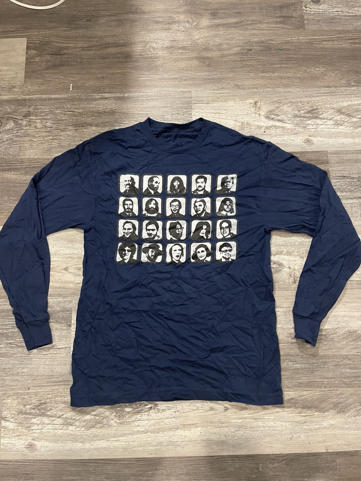 Band Tees Icons Long Sleeve Navy blue medium Size US M / EU 48-50 / 2 - 2 Thumbnail